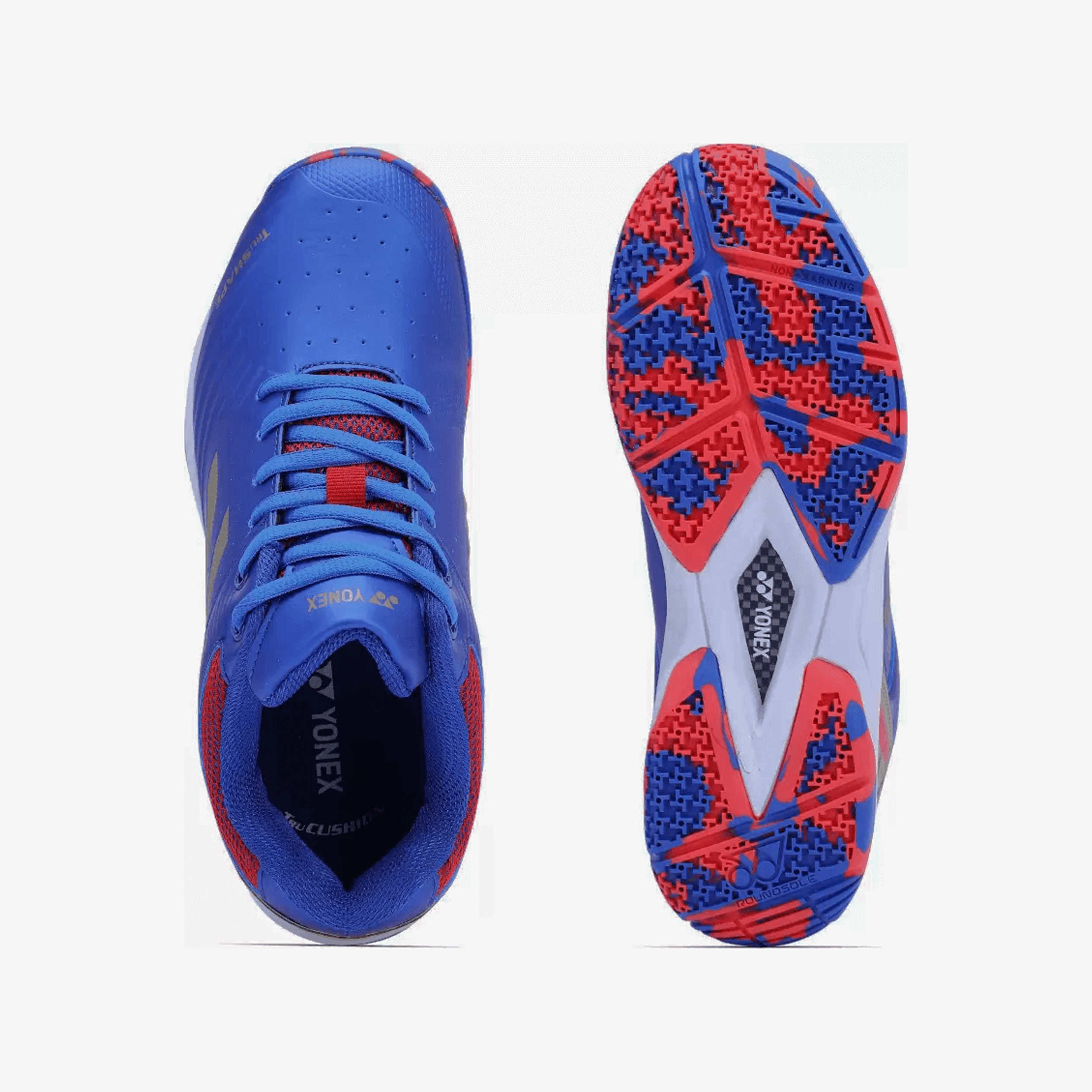 YONEX Akayu Super 6 Badminton Shoes for Men (Classic Blue Midnight Navy Gold) - InstaSport