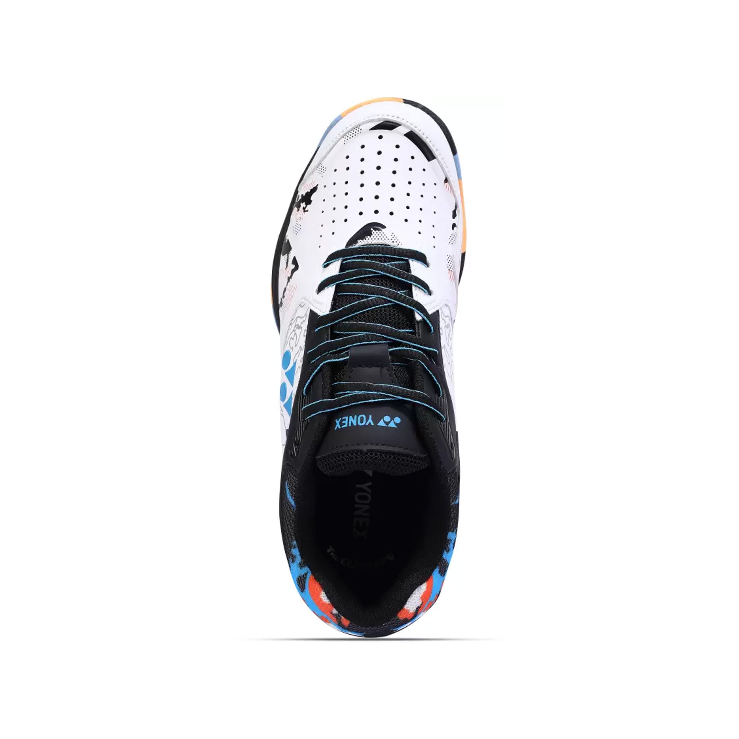 Yonex Arma Force Badminton Shoes for Men (White/Black/Mali Blue) - InstaSport