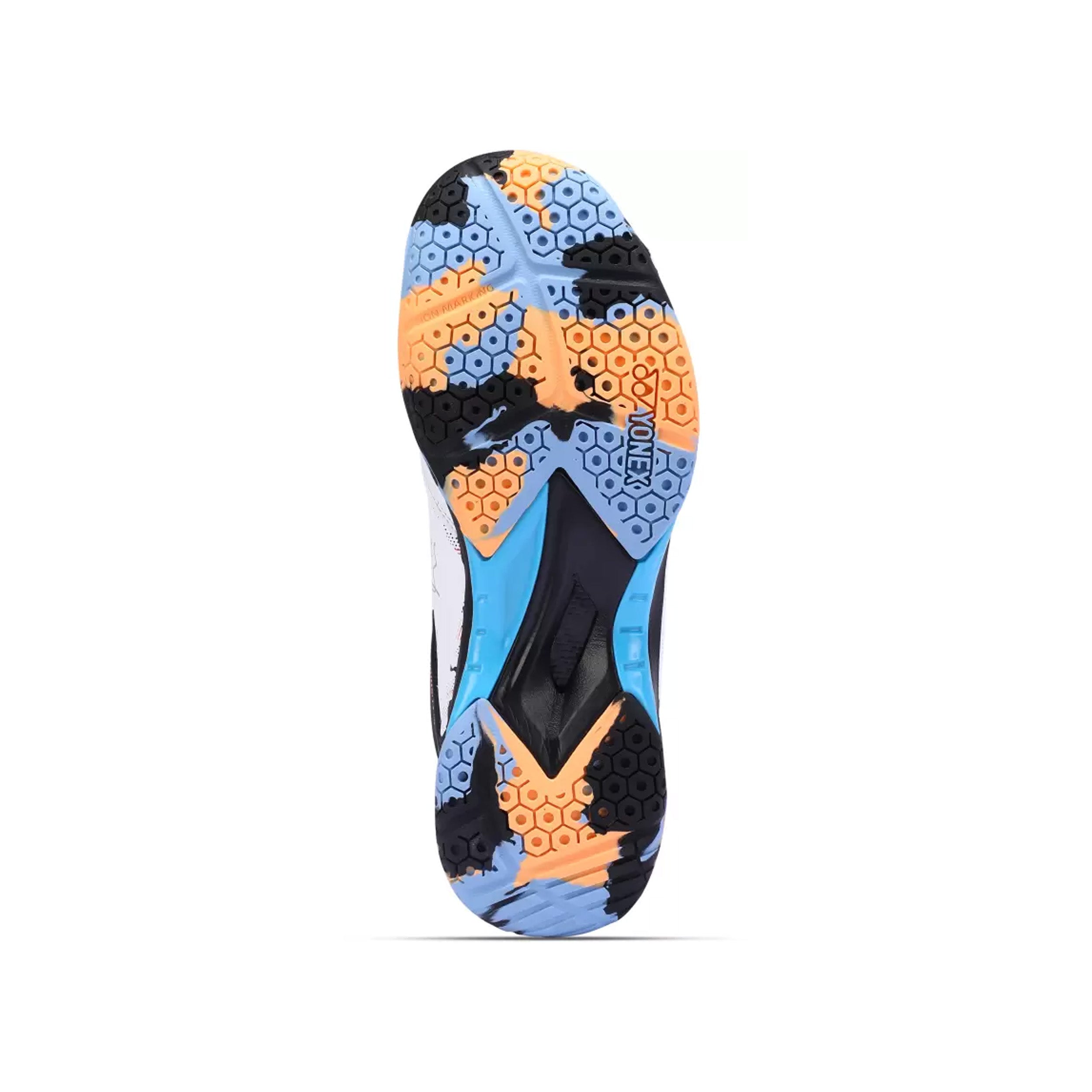 Yonex Arma Force Badminton Shoes for Men (White/Black/Mali Blue) - InstaSport