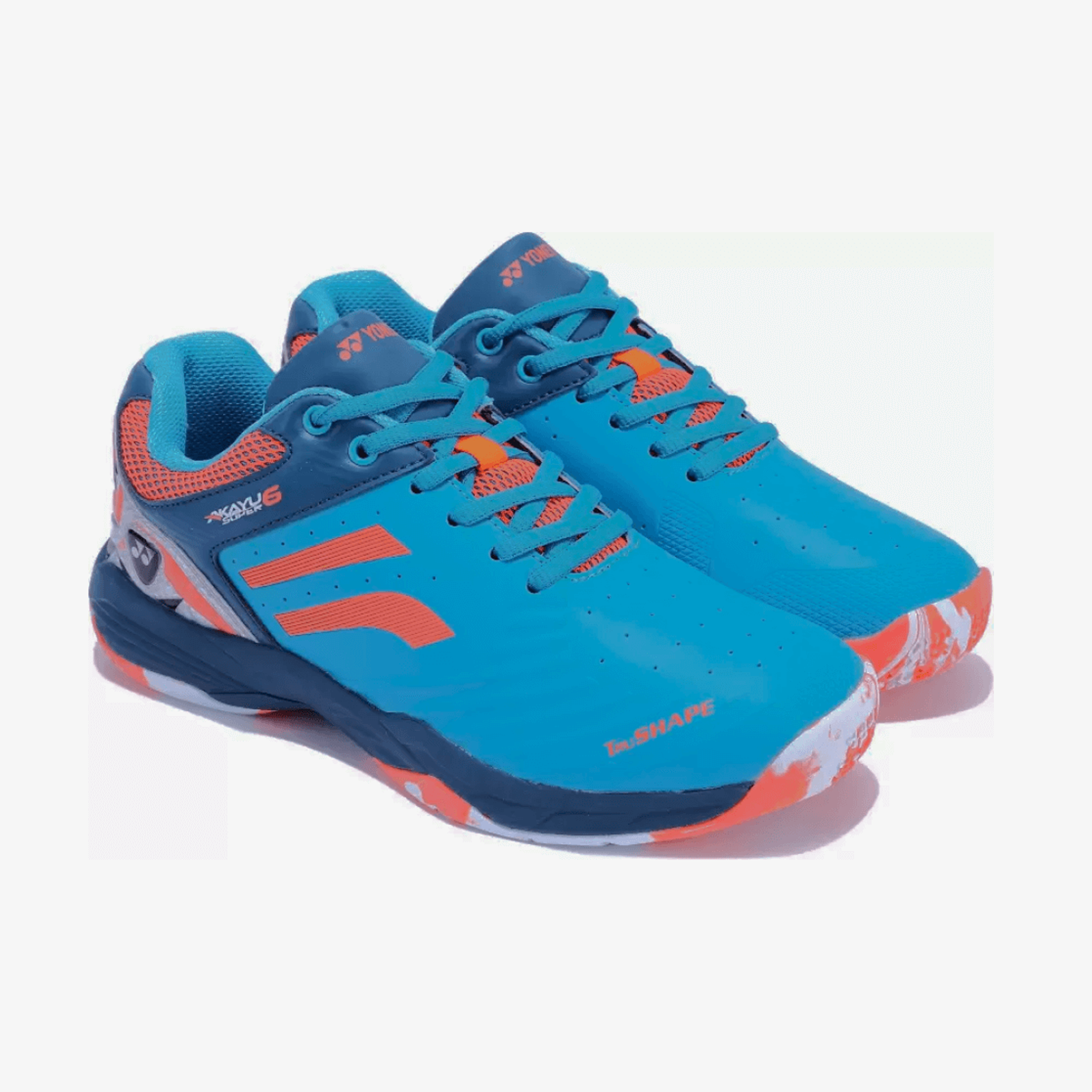 YONEX Akayu Super 6 Badminton Shoes for Men (Midnight Turquoise Crystal Teal Fire) - InstaSport