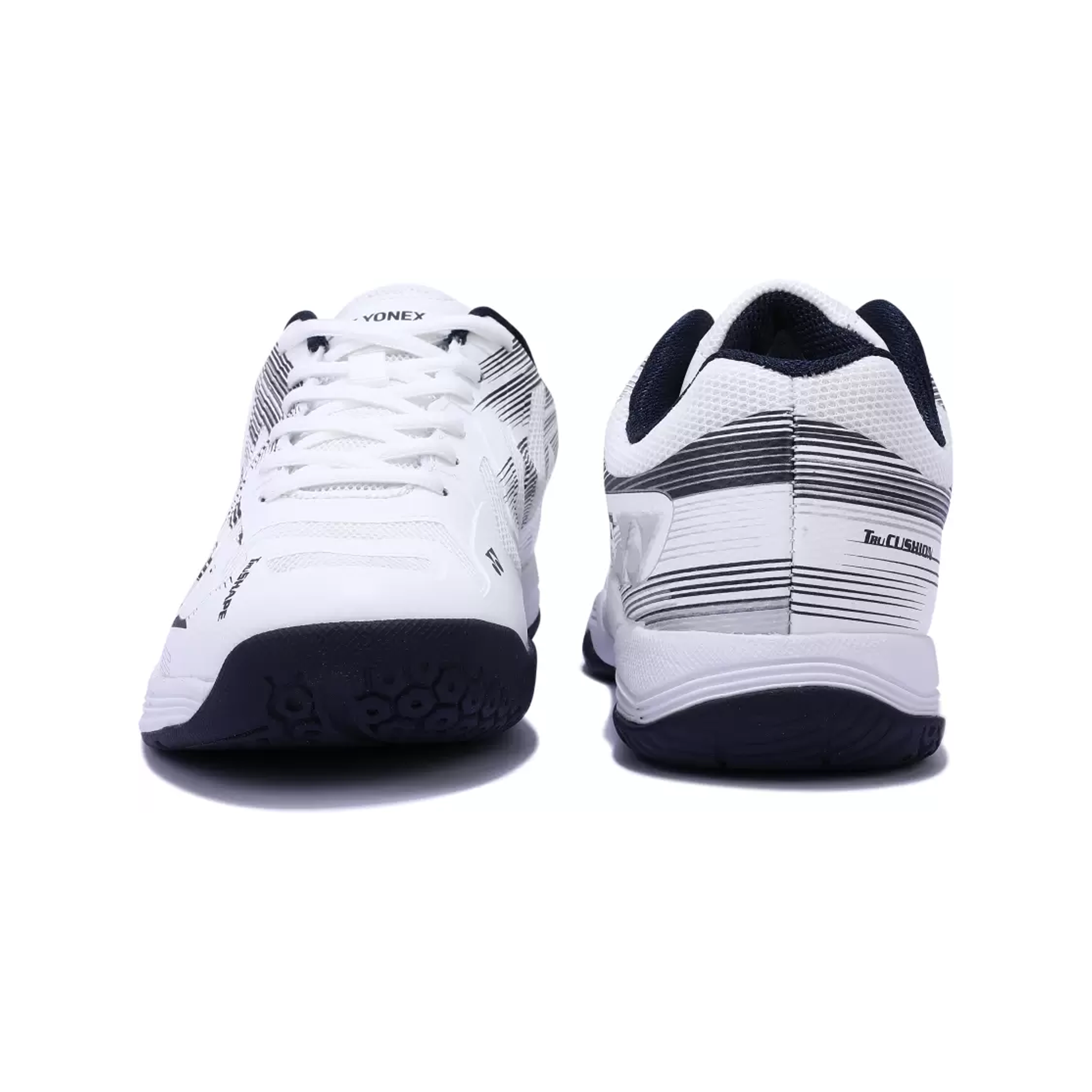 YONEX Precision 2 Badminton Shoes (White/ Navy) - InstaSport