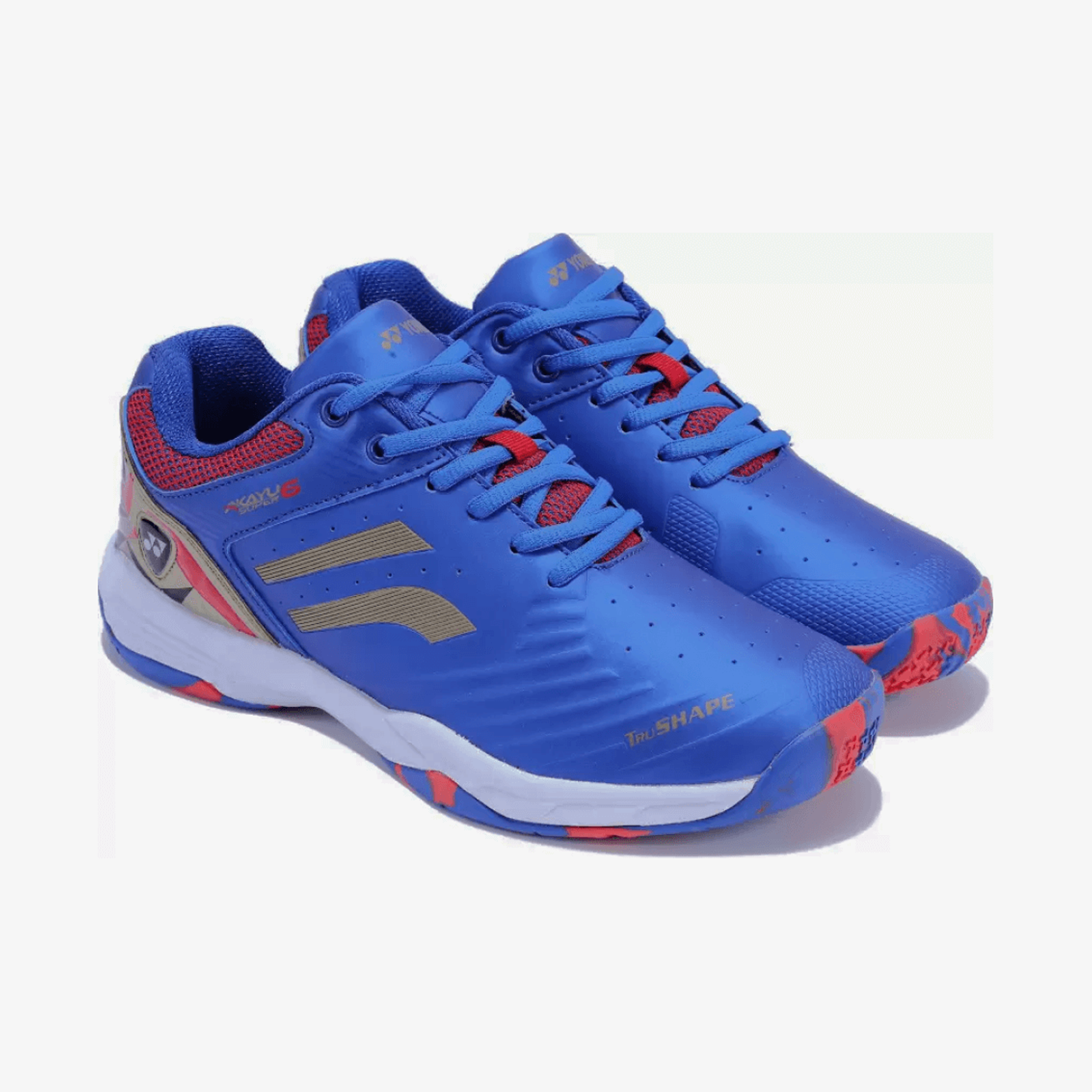 YONEX Akayu Super 6 Badminton Shoes for Men (Classic Blue Midnight Navy Gold) - InstaSport