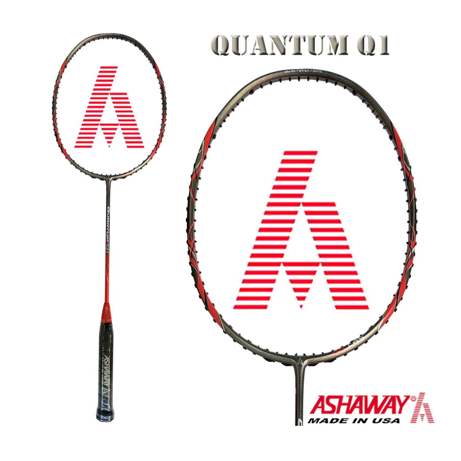 Ashaway_QUANTUM_1_35lbs_NEW_BadmintonRacket_Spec_Instasport