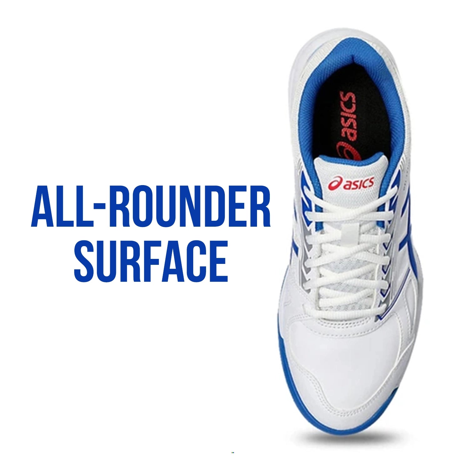 Asics Gel Lethal Field Men's Cricket Shoes (White/ Tuna Blue) - 1111A200.401 - DOD