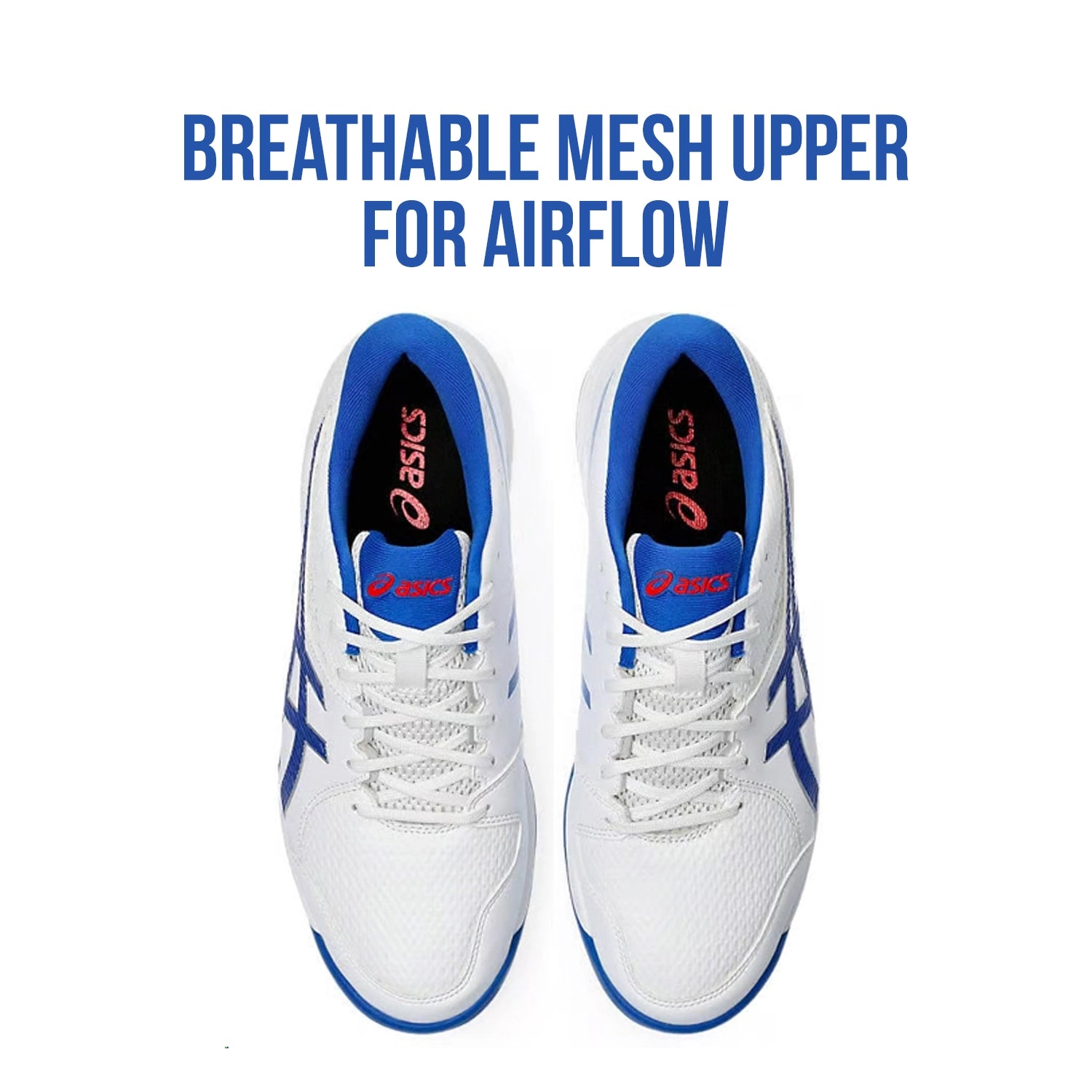 Asics Gel Peake 2 Men's Cricket Shoes White/Tuna Blue - 1113A036.104