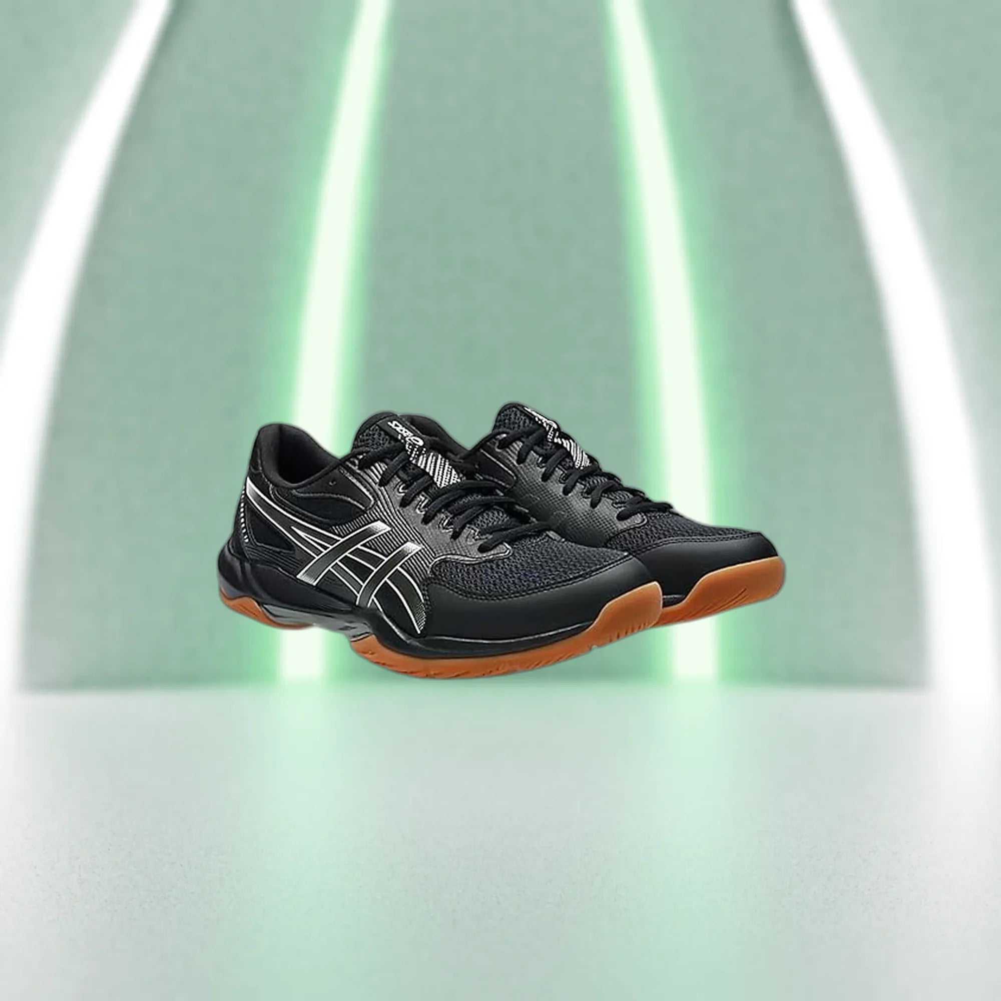 Asics_Gel_Rocket_12_Badminton_Shoes_Black_GunMetal_Cross_InstaSport