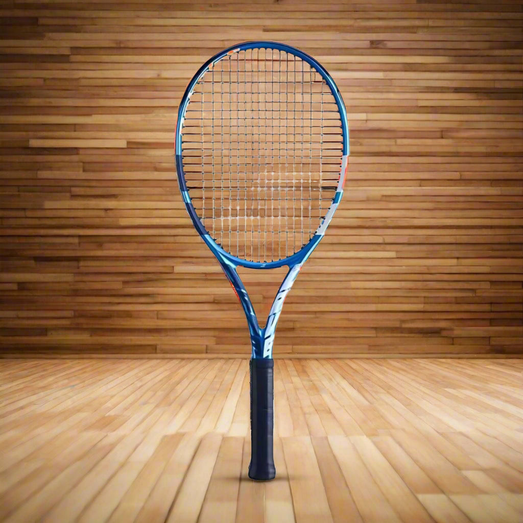 Babolat_EVO_Drive_115_Strung_Tennis_Racquet_Topview_Frontview_Instasport