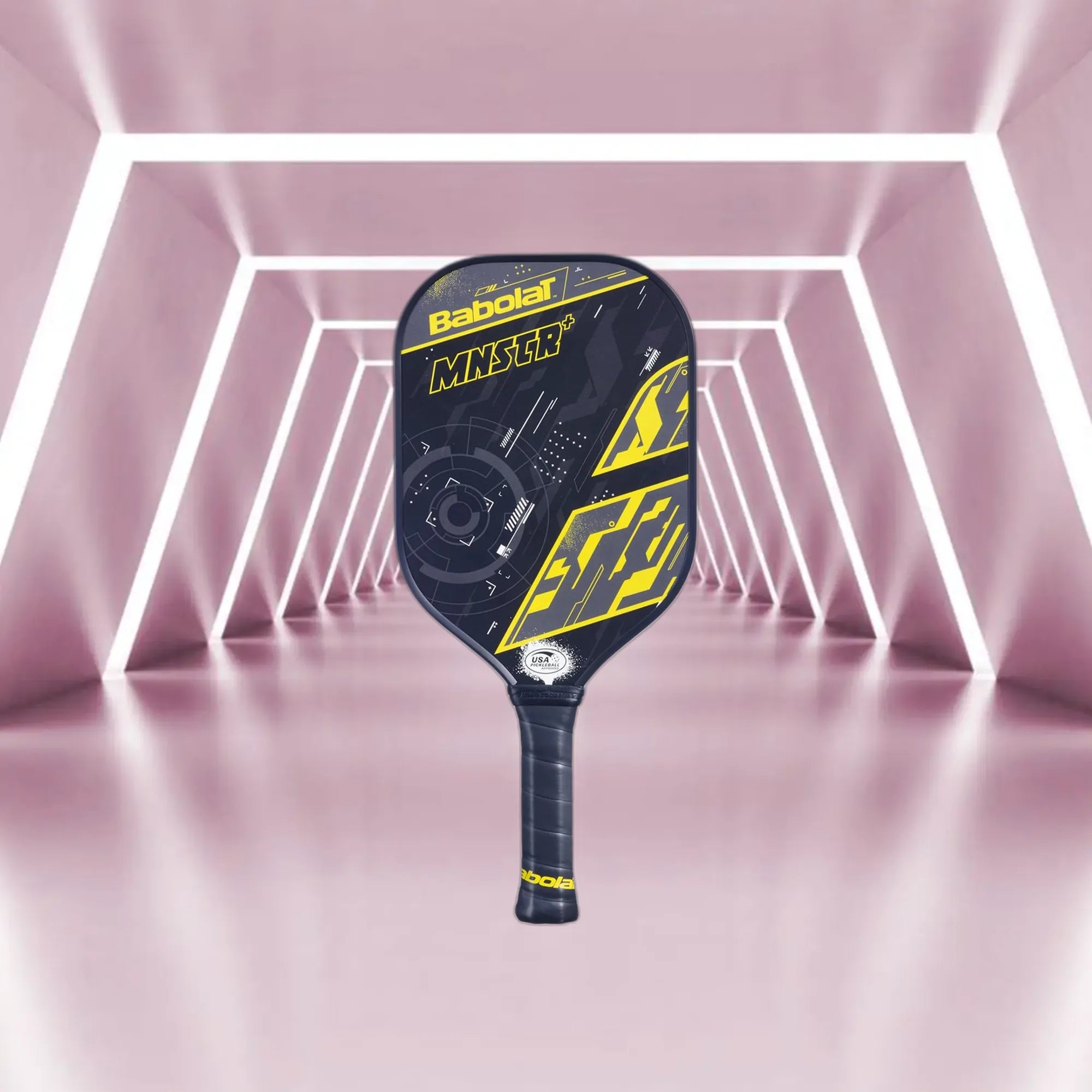 Babolat_MNSTR_Pickleball_Paddle_Black_Yellow_Main_InstaSport