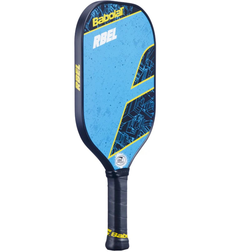 Babolat_RBEL_Pickleball_Paddle_Blue_Black_Yellow_Side_InstaSport