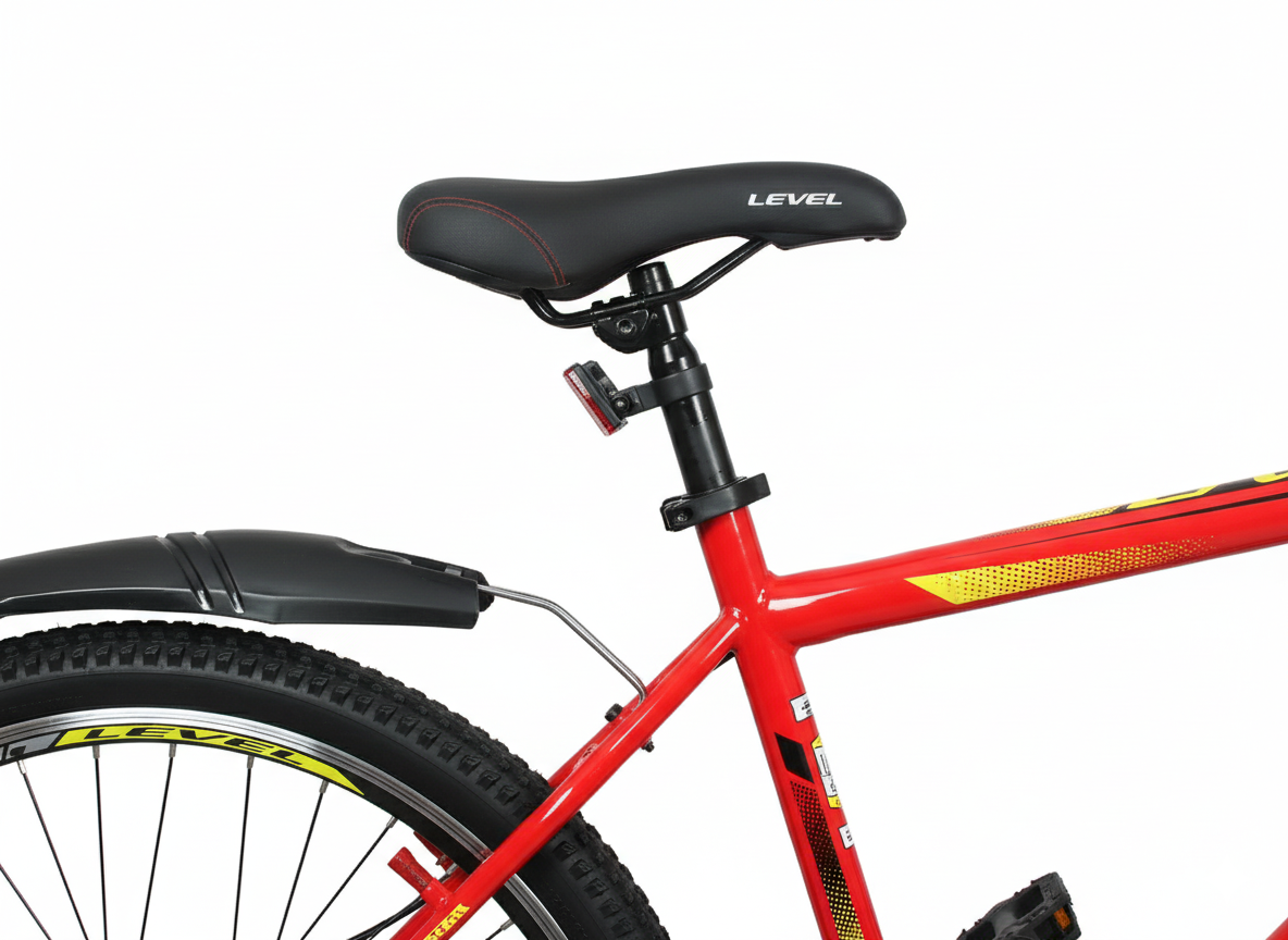 Cosmic_27.5_Level_Scoot_SS_FS_Bicycle_Red_Saddle_InstaSport