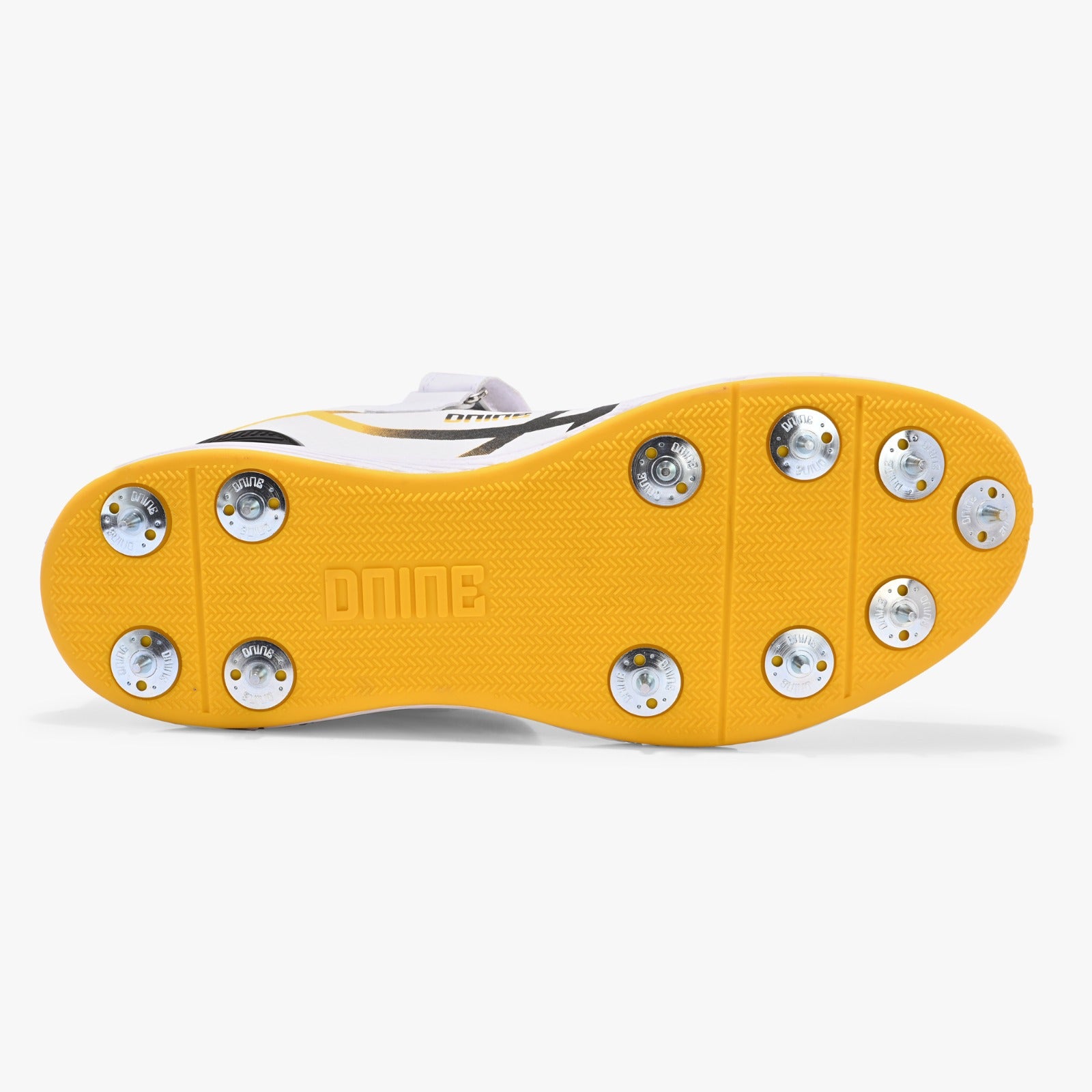 D9 King-2 Bowling Spikes Shoes - White/Yellow