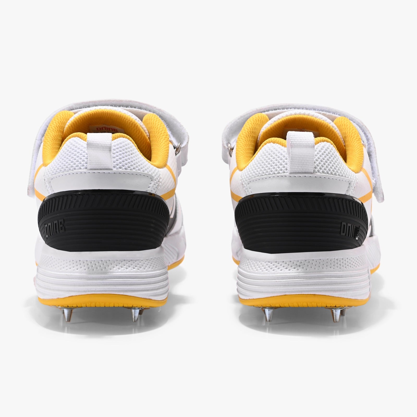 D9 King-2 Bowling Spikes Shoes - White/Yellow