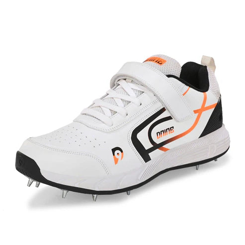 Dnine_Classic_1_Bowling_Cricket_Spike_Shoes_Orange_Cross_InstaSport