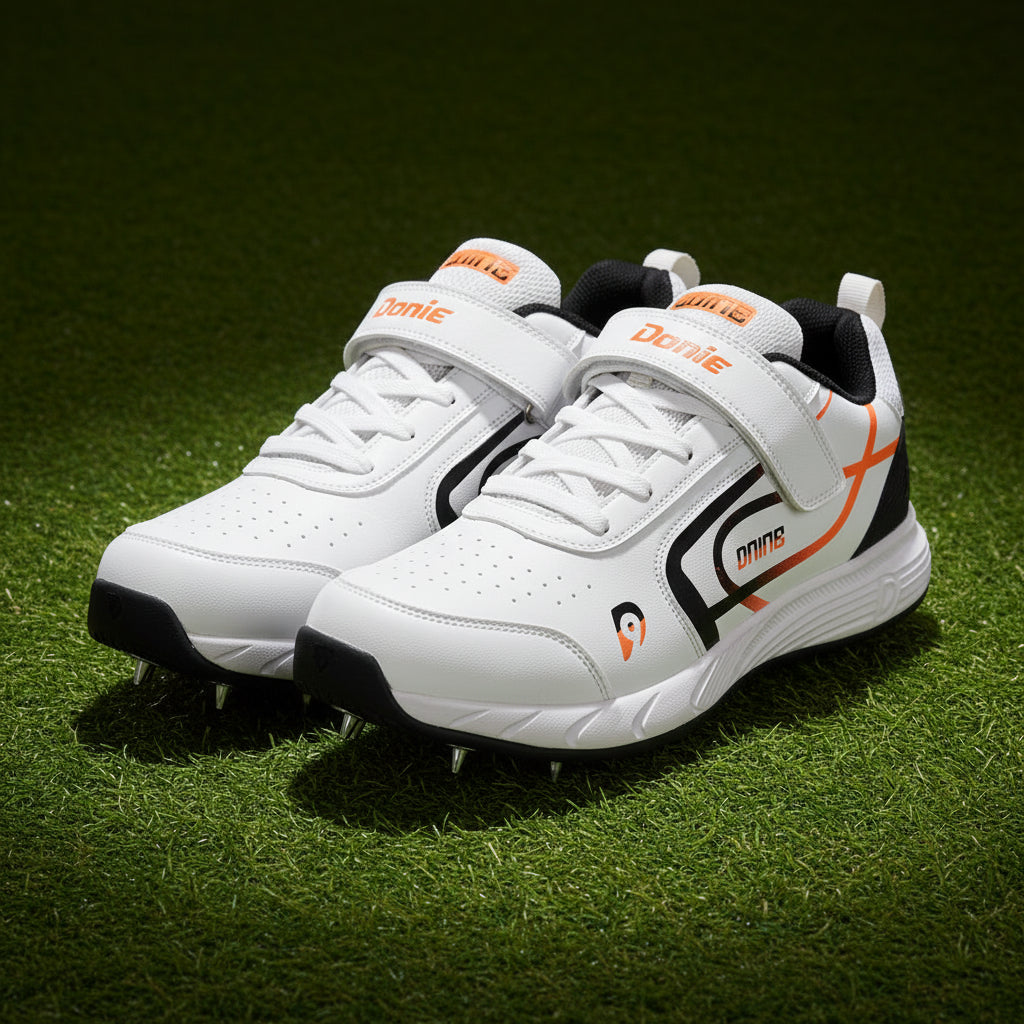 Dnine_Classic_1_Bowling_Cricket_Spike_Shoes_Orange_Main_InstaSport