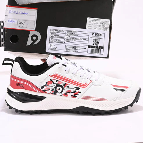 Dnine_Performer_Rubber_Studs_Cricket_Shoes_Left_InstaSport