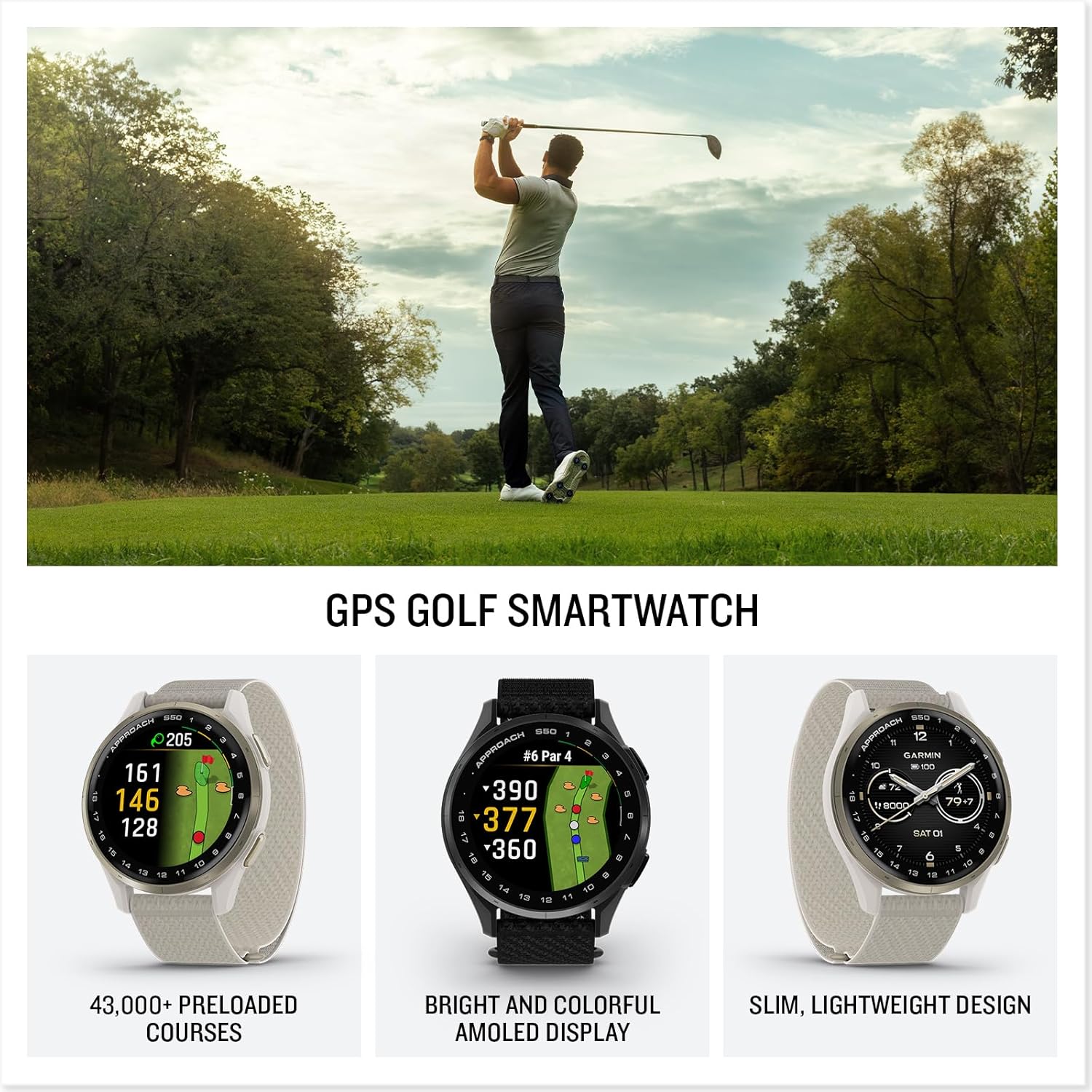Garmin_Approach_S50_Golf_Fitness_Smart_Watch_Main_InstaSport