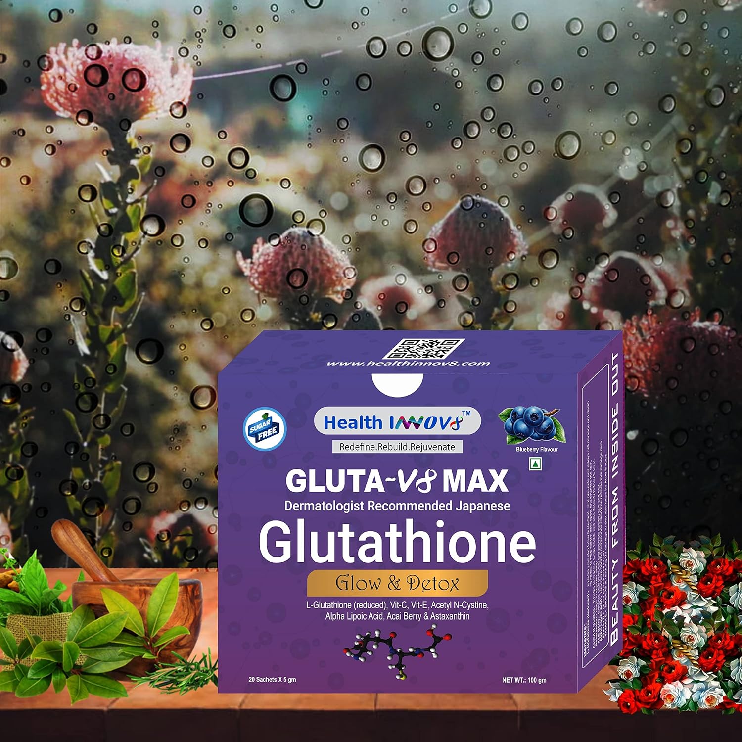 Health_Innov8_Gluthathione_100gm_30_Sachets_BlueBerry_Creative_InstaSport