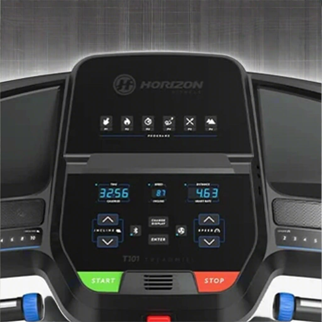 Horizon_T-101_Motorised_Treadmill_Black_FullView_Screen_Instaspot