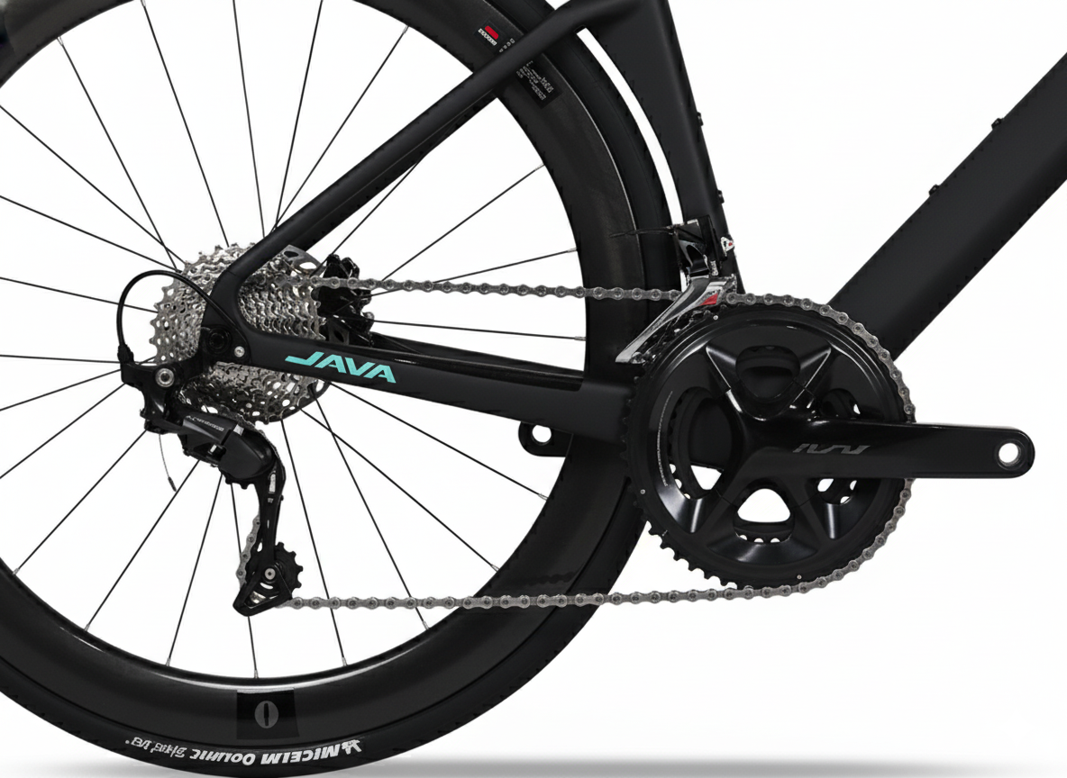 Java_Fuoco_Top_Shimano_105_12Speed_Black_Back_InstaSport