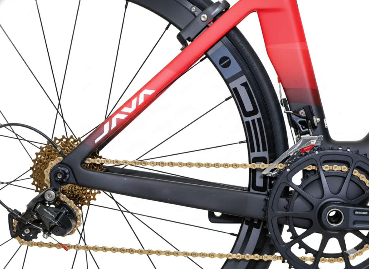 Java_Suprema_Carbon_105_Bicycle_Grey_Black_Back_InstaSport