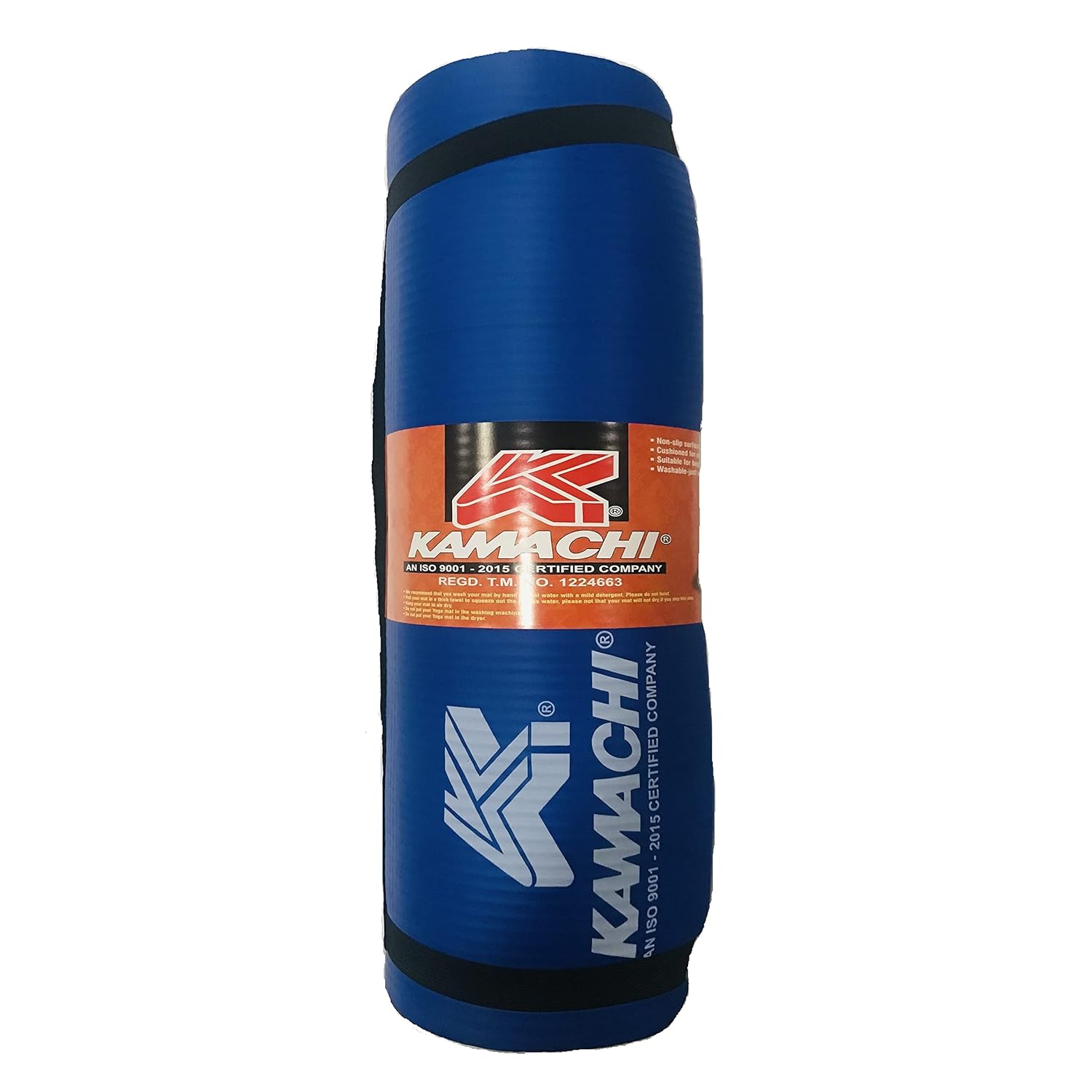 Kamachi_12MM_NBR_Extra_Thich_Yoga_Mats_Blue_Straight_InstaSport