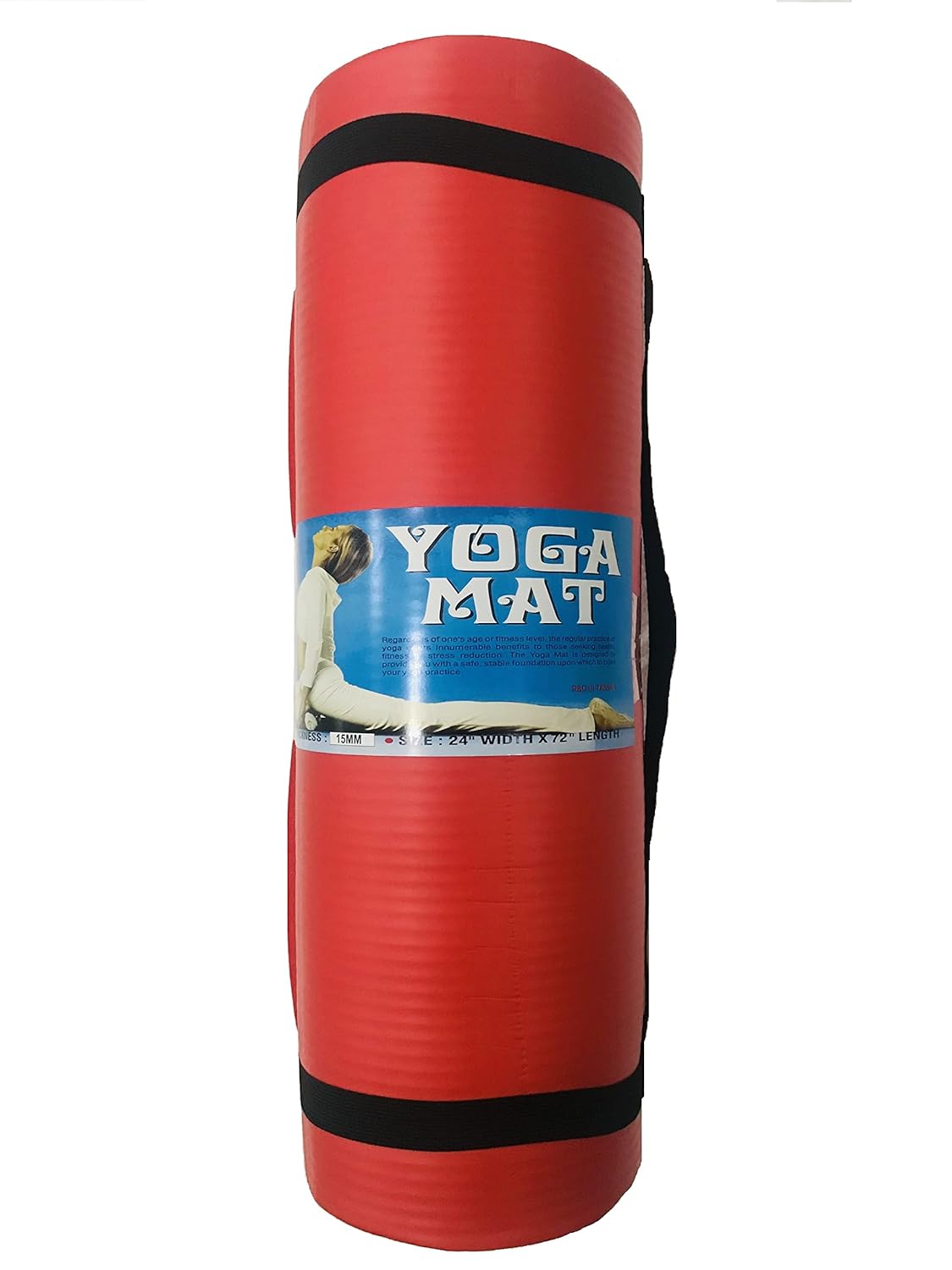 Kamachi_15MM_NBR_Extra_Thick_Yoga_Mats_Red_Straigh_InstaSport