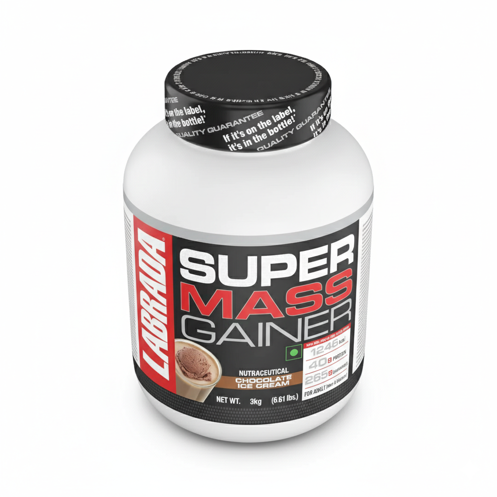 Labrada_Muscle_Mass_Gainer_3kg_Chocolate_Ice_Cream_Front_InstaSport
