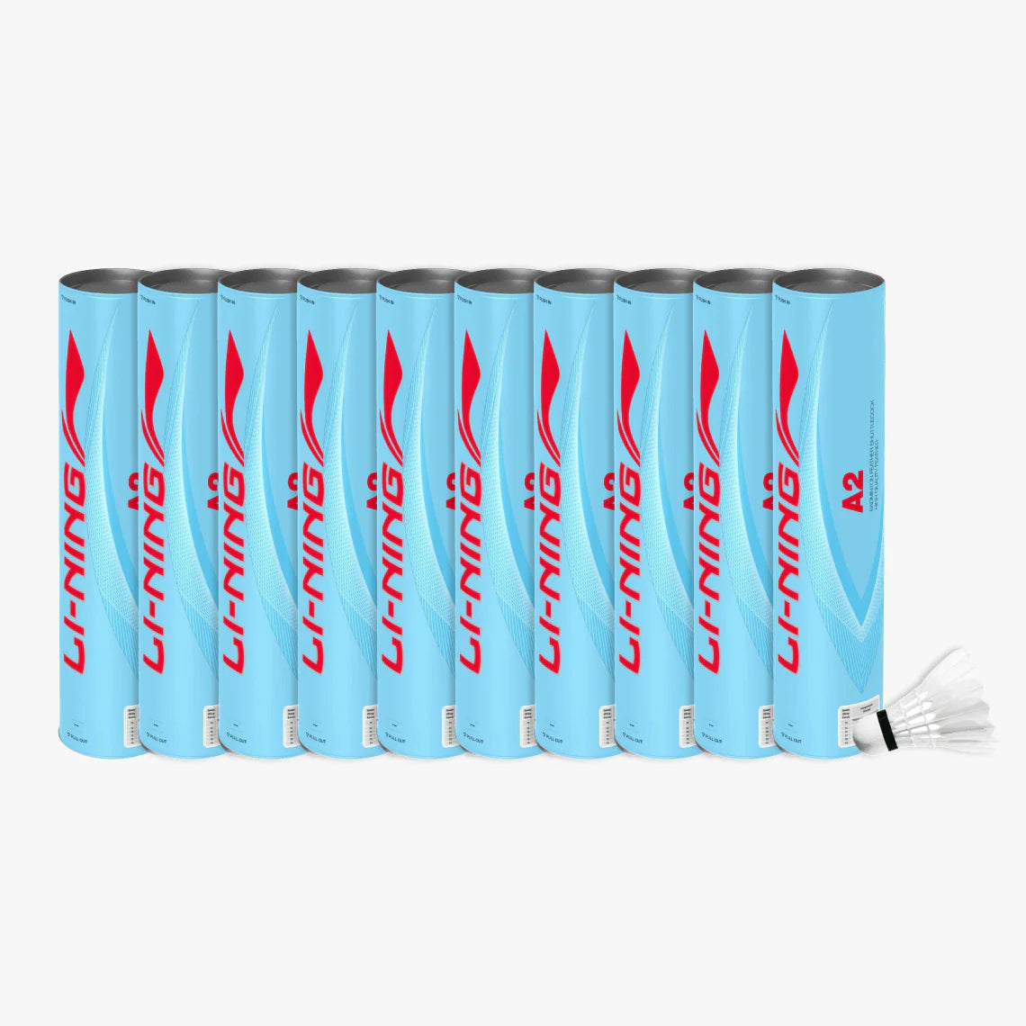 Li-Ning A2 (Speed 77) Badminton Feather Shuttlecock (Pack of 10) - InstaSport