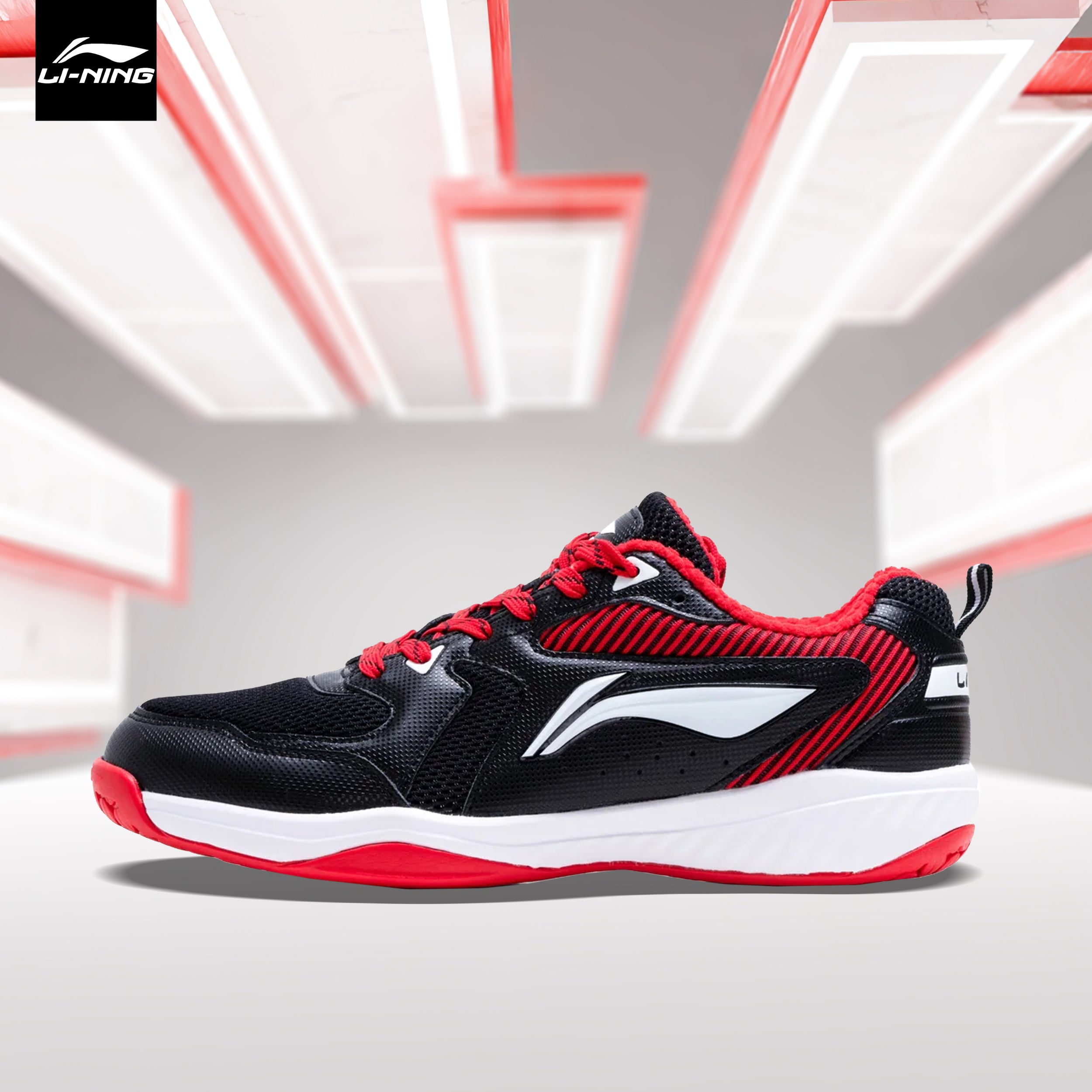 Li-Ning Ultra IV Badminton Shoe - Black / Red