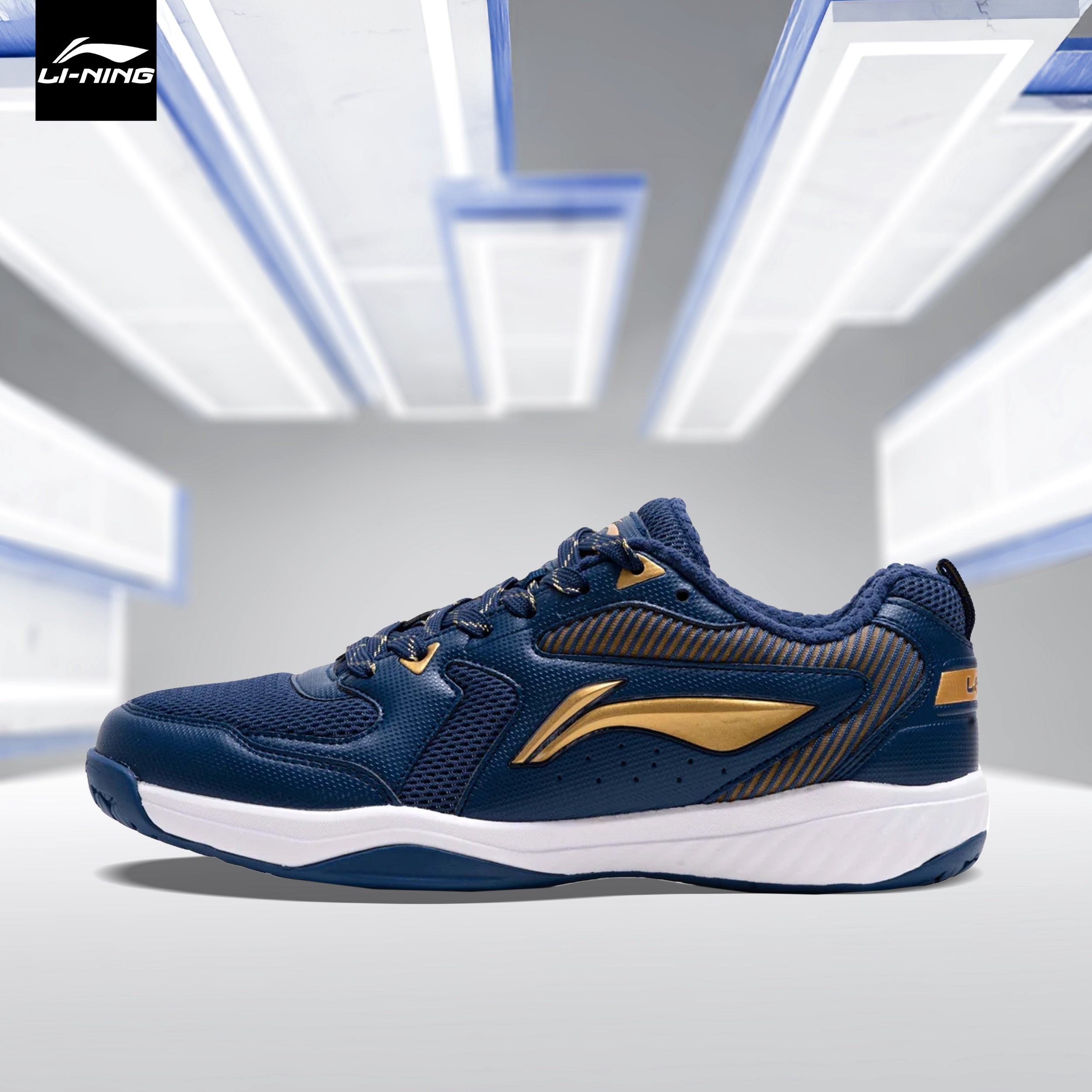 Li-Ning Ultra IV Badminton Shoe - Navy / Gold