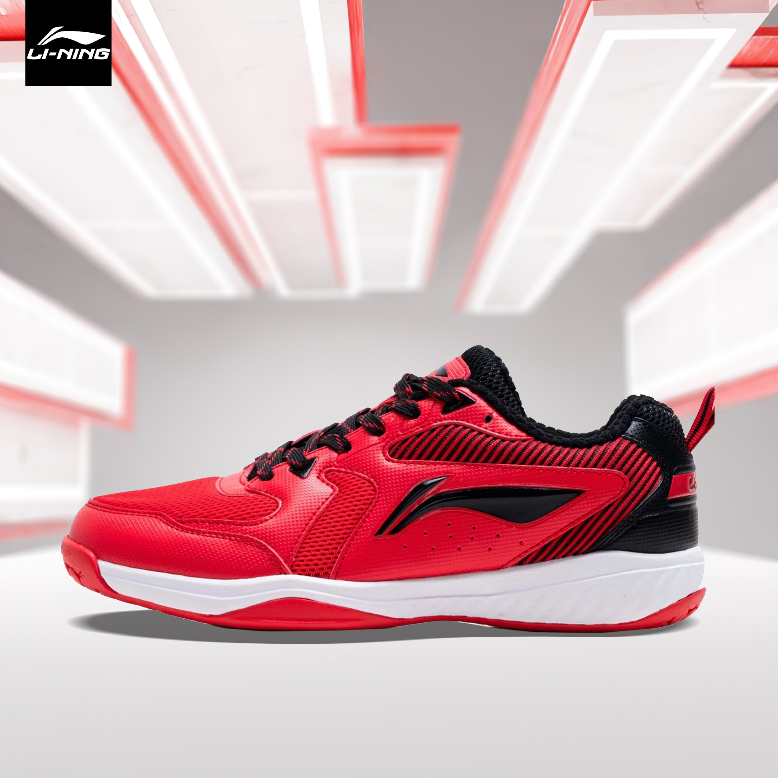 Li-Ning Ultra IV Badminton Shoe - Red / Black