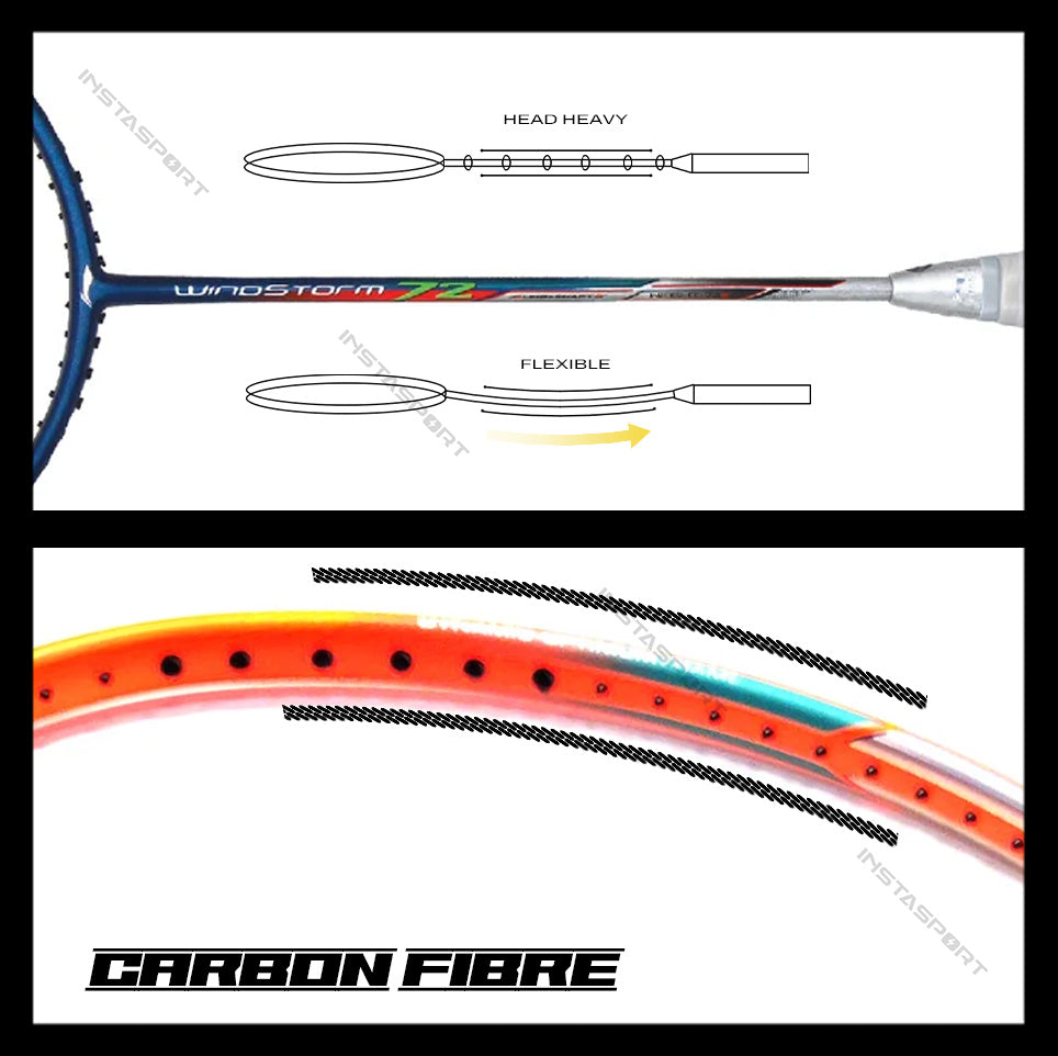 LiNing_Windstorm_72_Badminton_Racket_Shaft_InstaSport