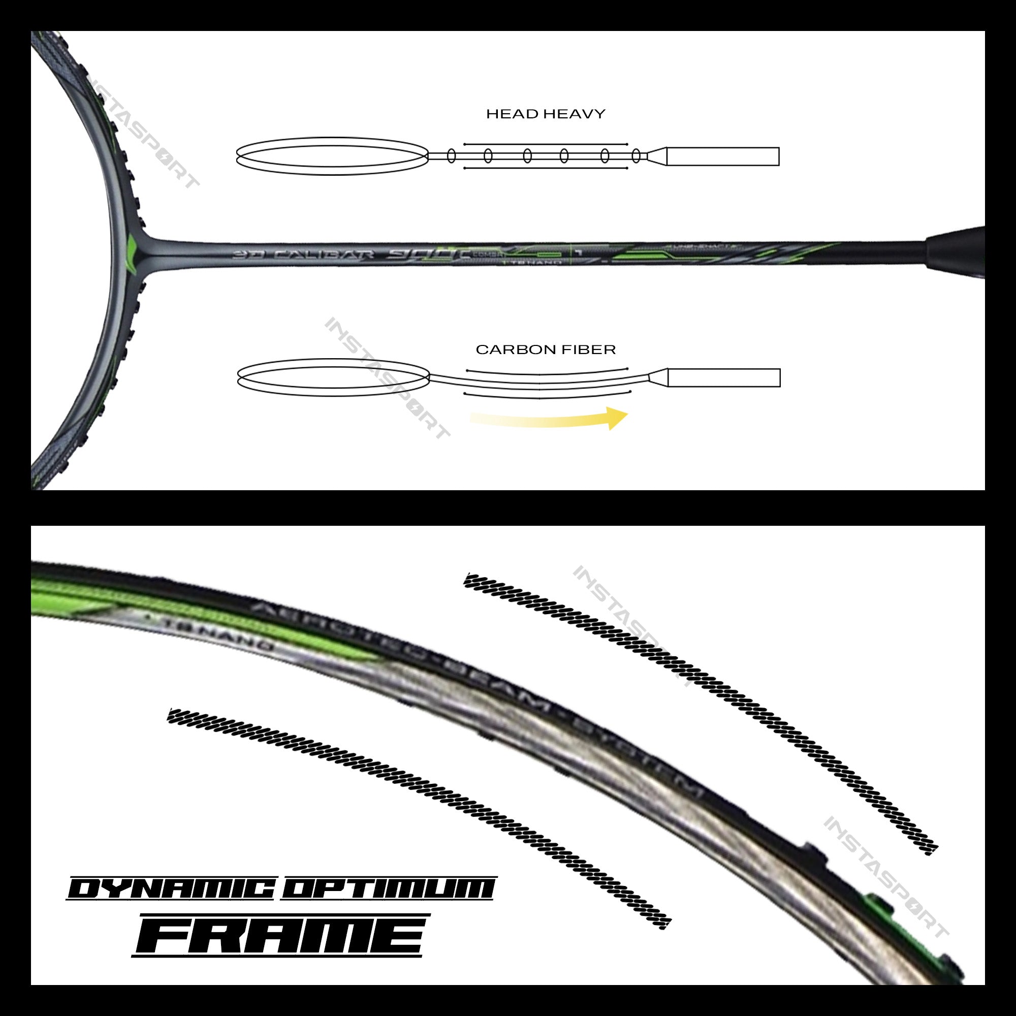 Lining_3Dcalibar900_C_Badminton_Racket_SpecShaft_InstaSport