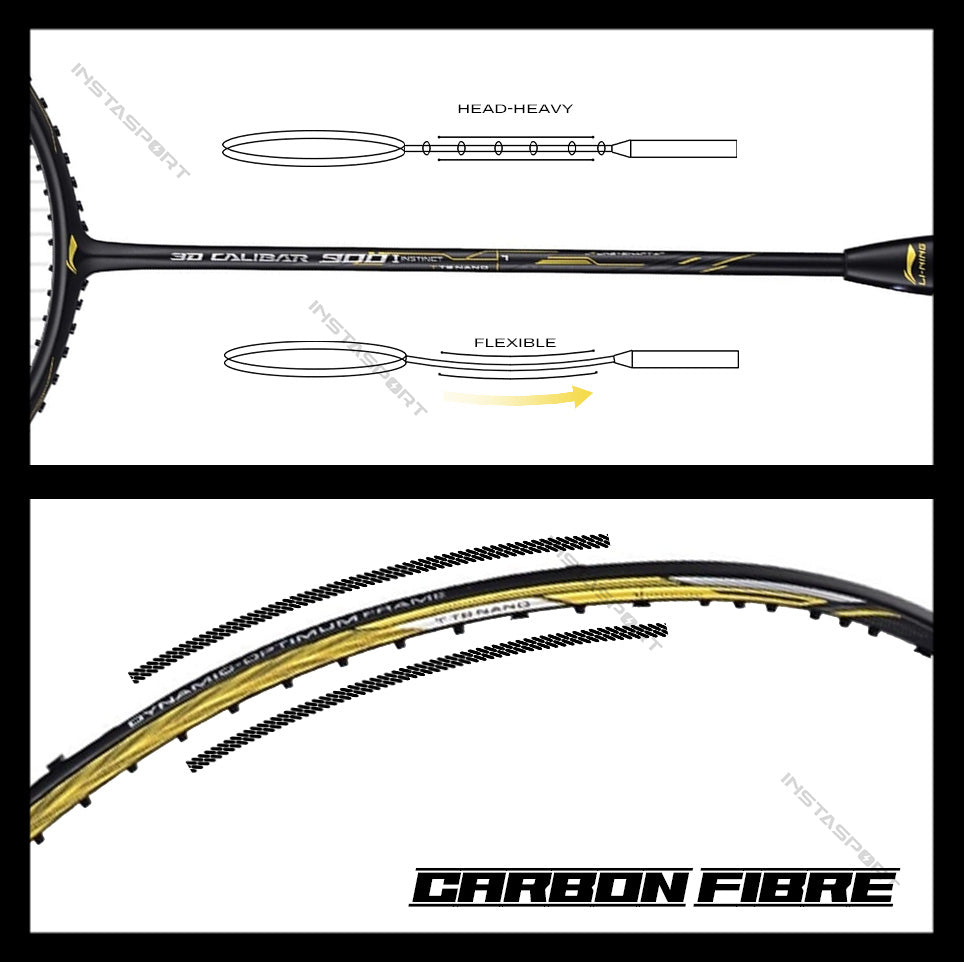 Lining_3Dcalibar_900_Instinct_Badminton_Racket_Spec_InstaSport