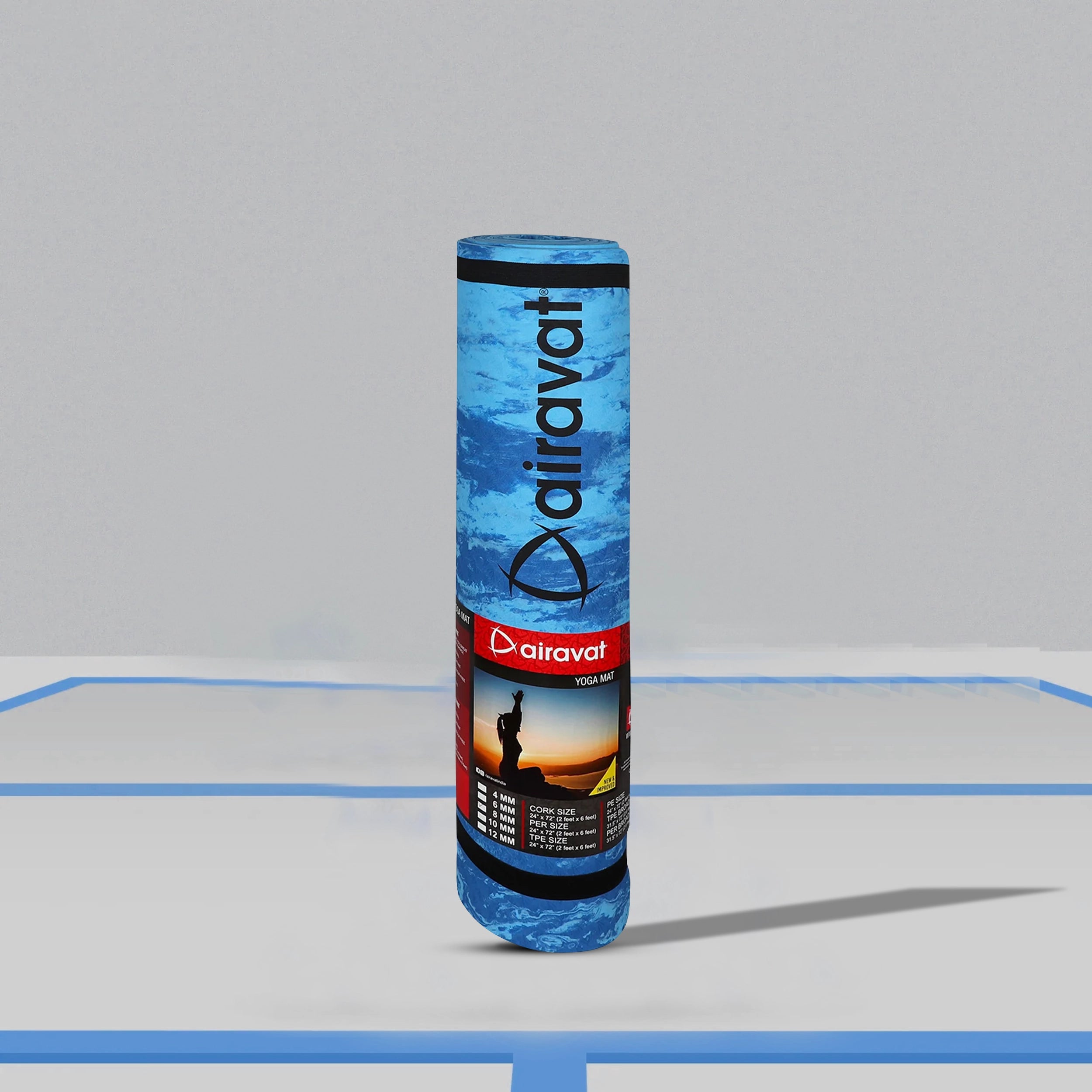 AIRAVAT MARBLE 8MM YOGA MAT (PER BROAD) - Main Image
