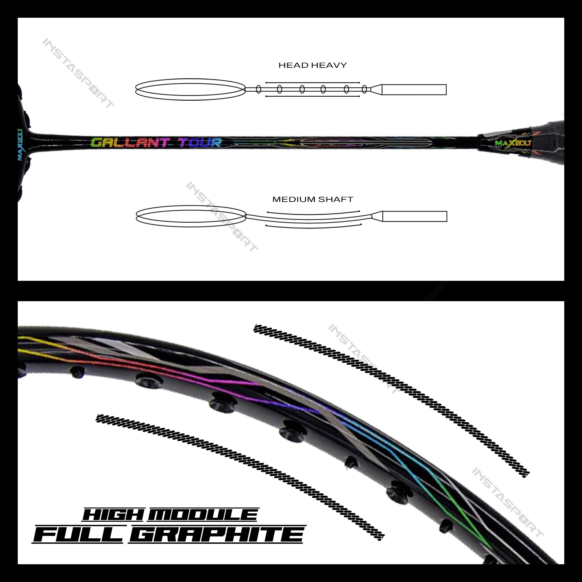 MaxboltGallantTour_Black_BadmintonRacket_Details_Instasport