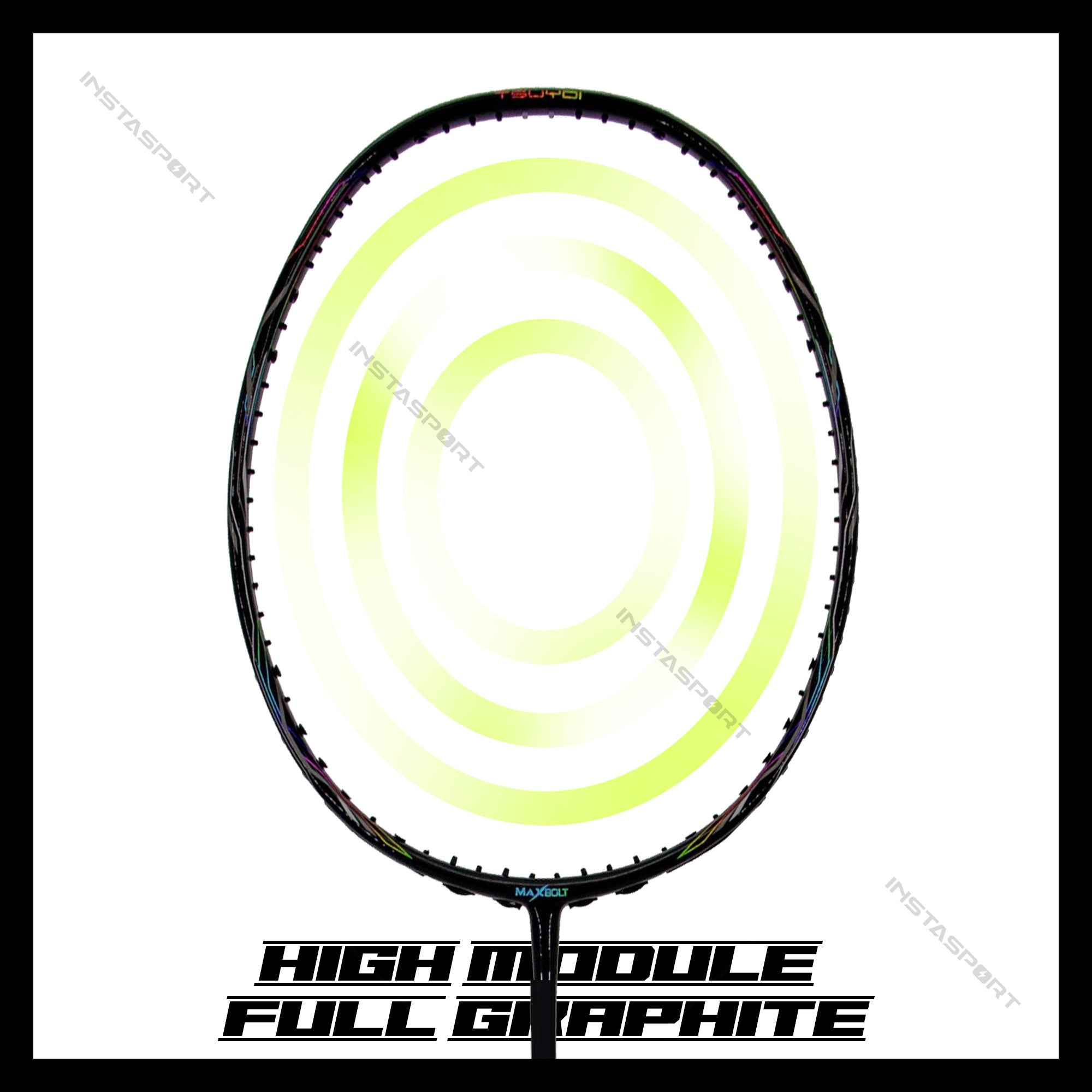 MaxboltGallantTour_Black_BadmintonRacket_Top_Instasport