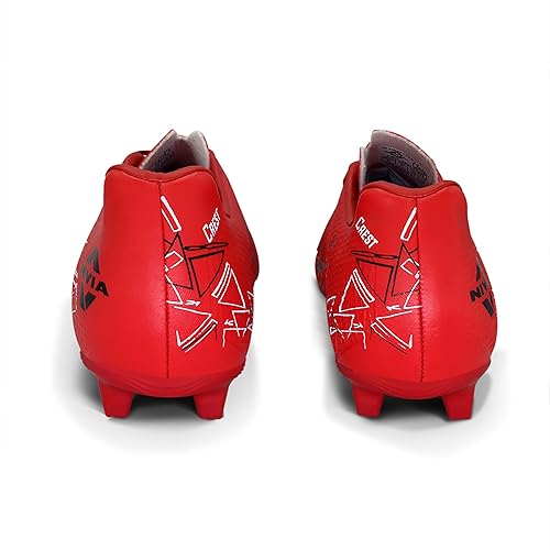 Nivia_Carbonite_7.0_Crest_Red_Football_Studs_Back_InstaSport