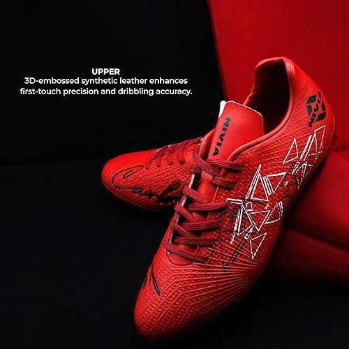 Nivia_Carbonite_7.0_Crest_Red_Football_Studs_Creative_InstaSport
