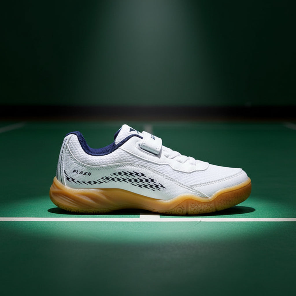 Nivia_Flash_2_Badminton_Shoes_Kids_White_Side_InstaSport