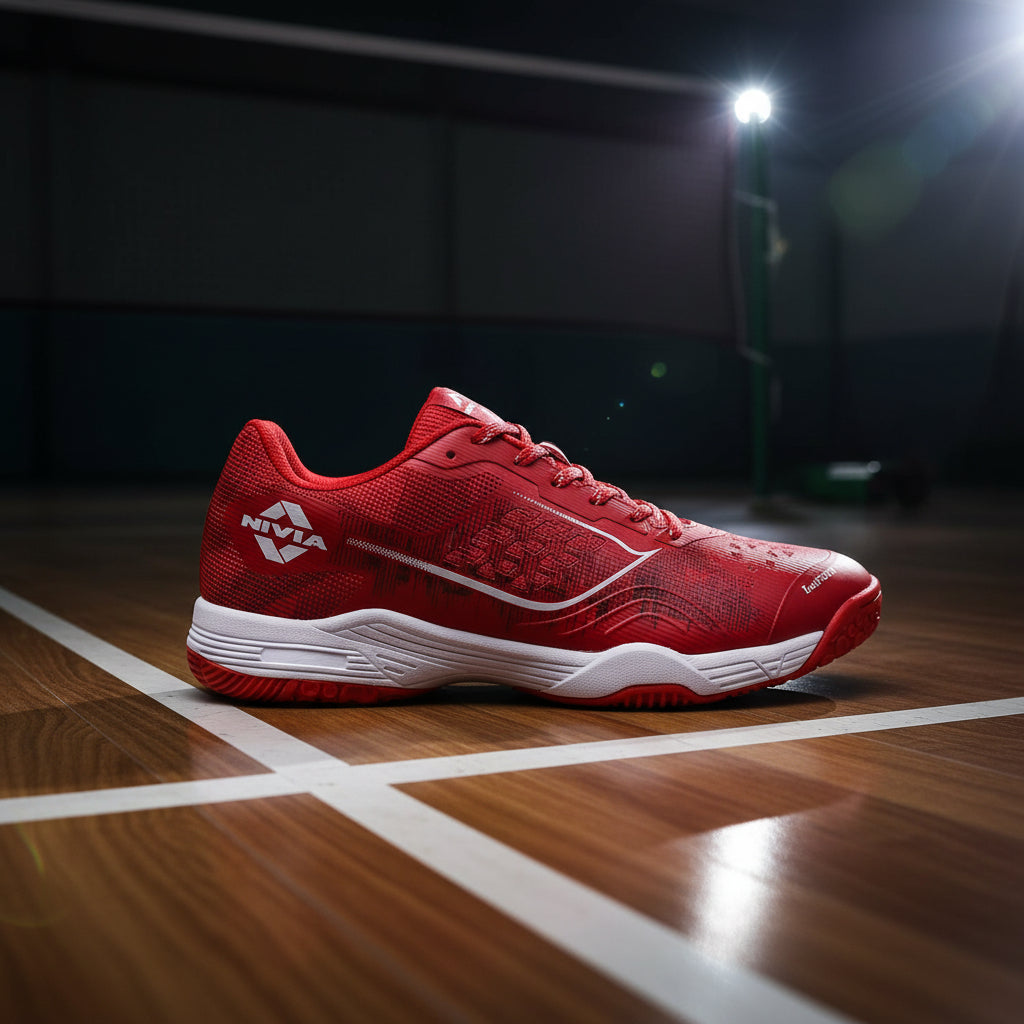Nivia_Hy_Court_3_Badminton_Shoes_Red_Main_InstaSport