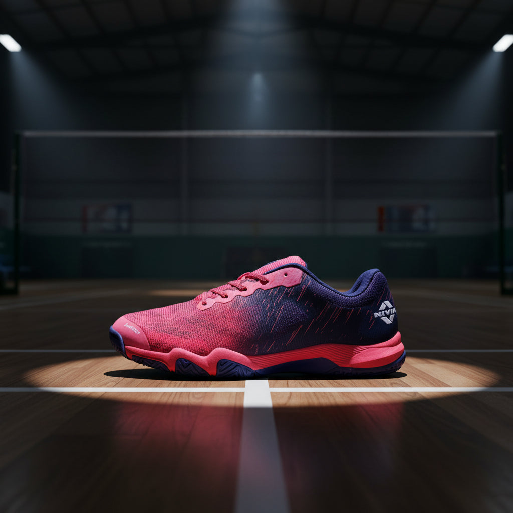 Nivia_Verdict_2_Badminton_Shoes_Crimson_Red_Main_InstaSport
