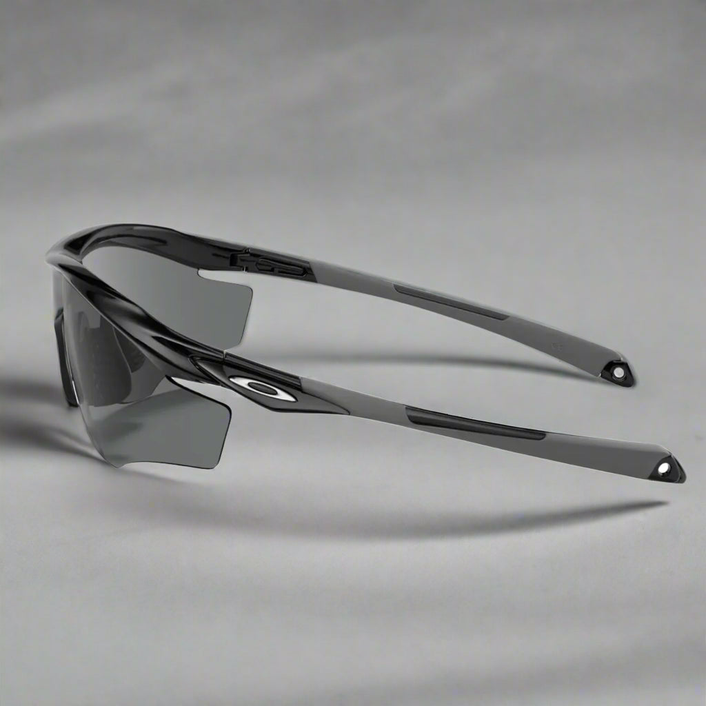 Oakley_M2Sunglass_PolishedBlack_GreyLens_Sideview_Instasport