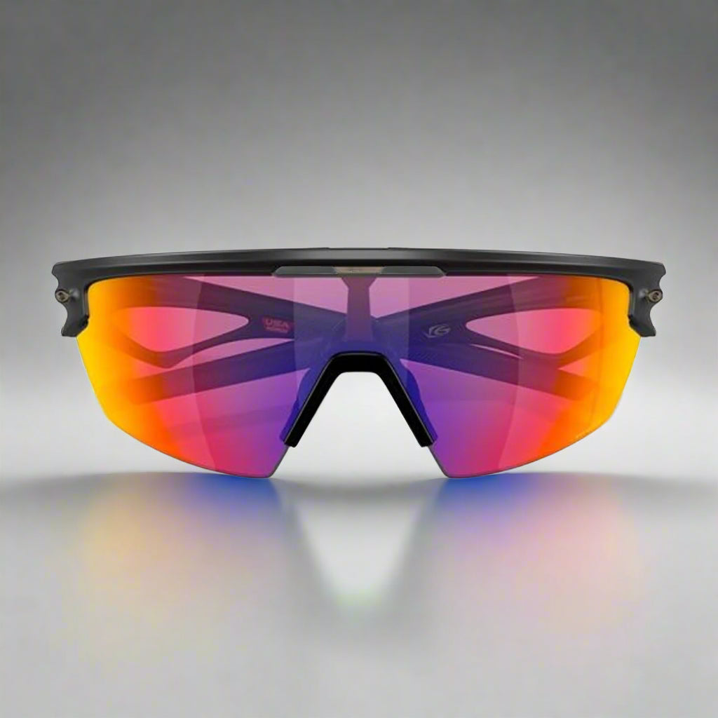 Oakley_Sphaera_Sunglass_MatteBlack_PrizmRoadLens_FrontView_Instasport