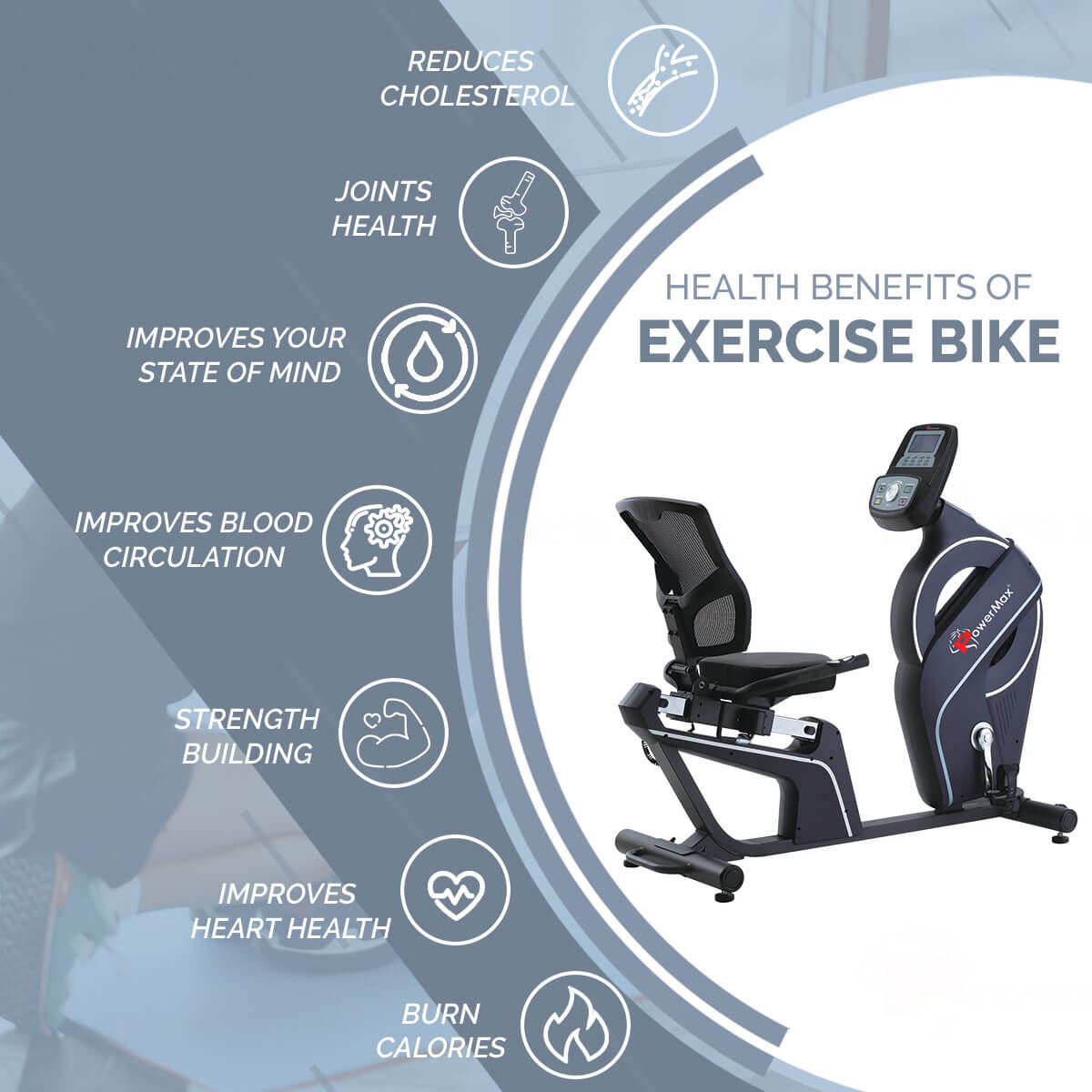 Powermax_BR_900_Commercial_Recumbent_Bike_Space_Info2_InstaSport