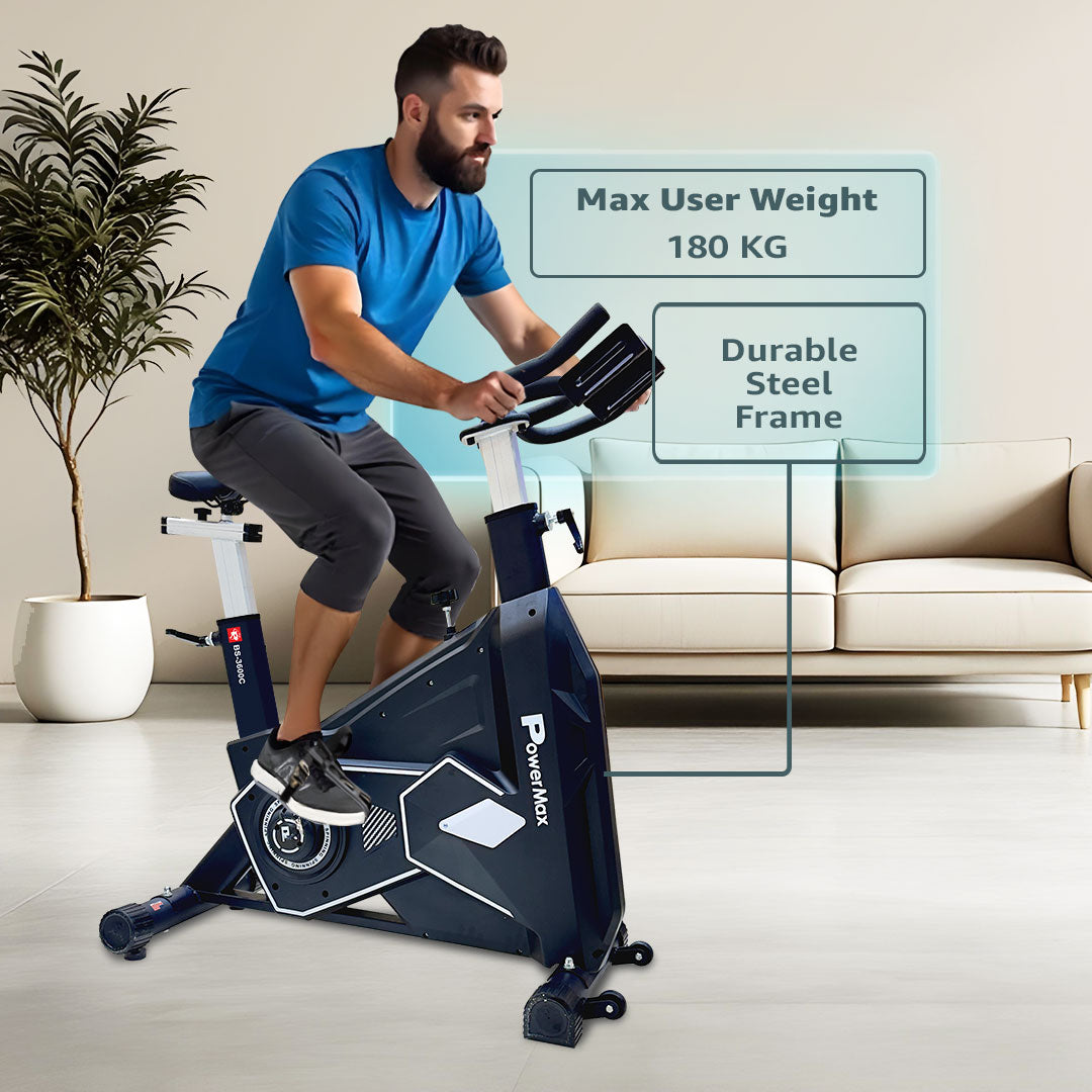 Powermax_BS3600_Commercial_Spin_Excercise_Bike_Left_InstaSport