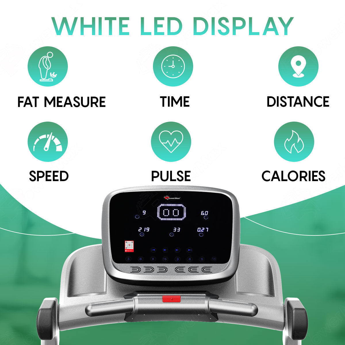 Powermax_Tac_2000_AC_Motorized_Treadmill_Display_InstaSport