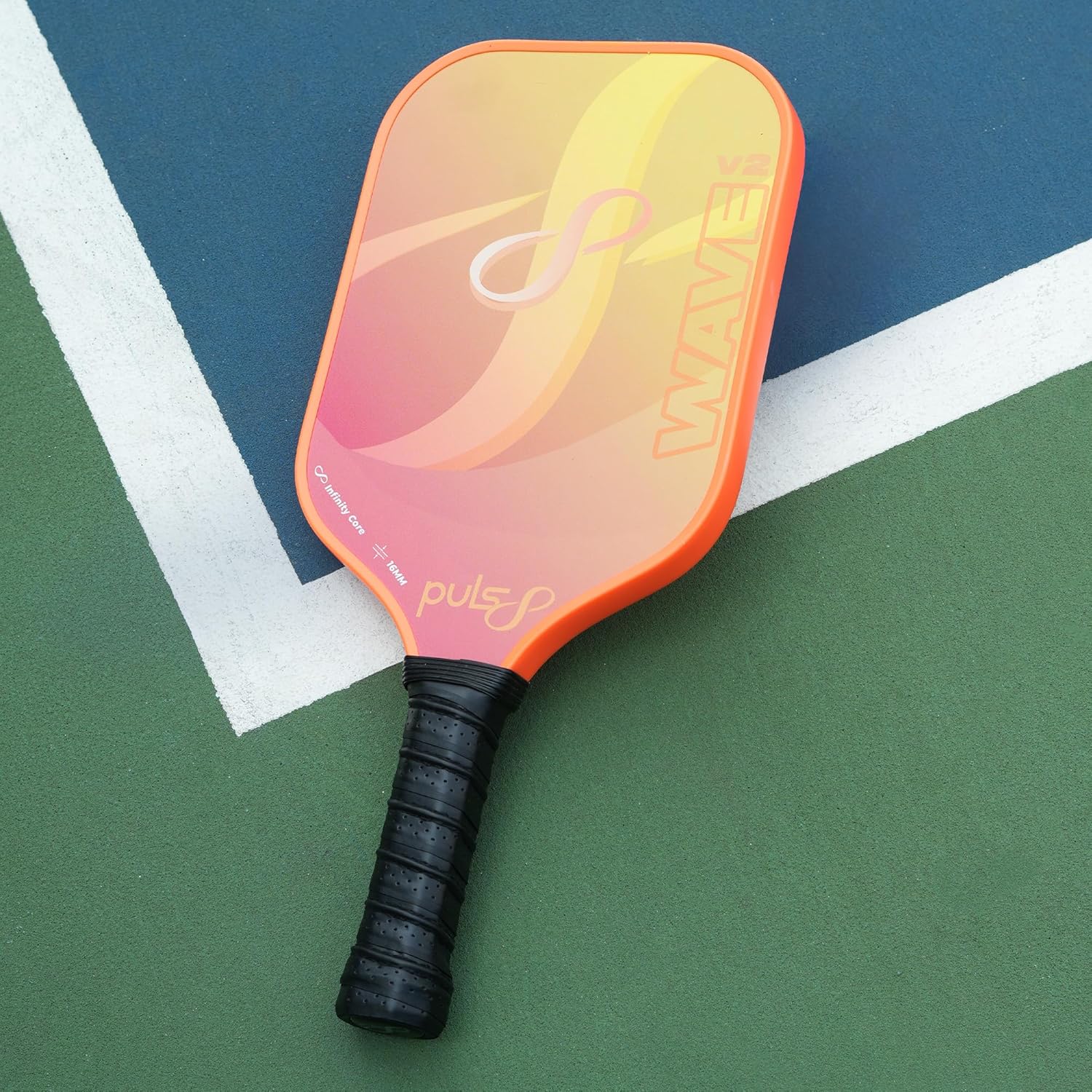 Puls8_Wave_V2_Pickleball_Paddle_Volcano_Flame_Creative_InstaSport
