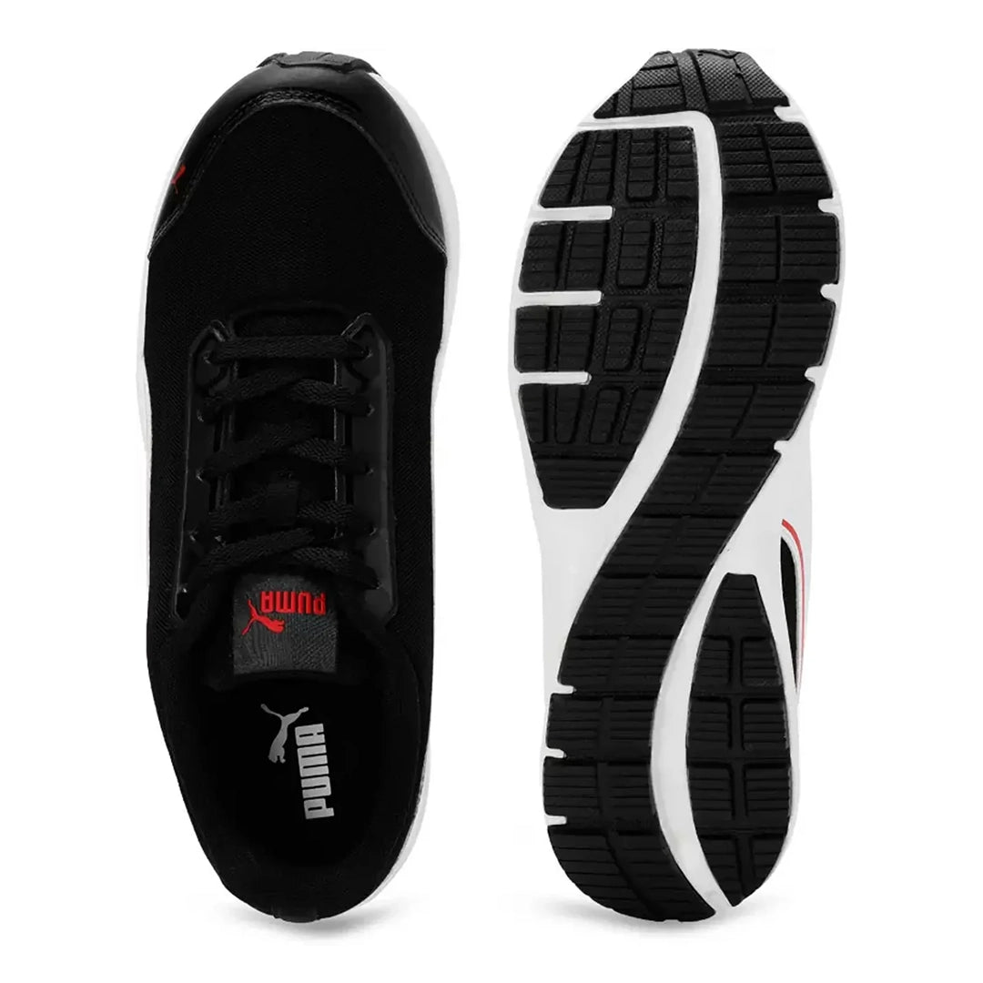 Puma Kuiper Men's Running Shoes (Black-White-High Risk Red) 31005902