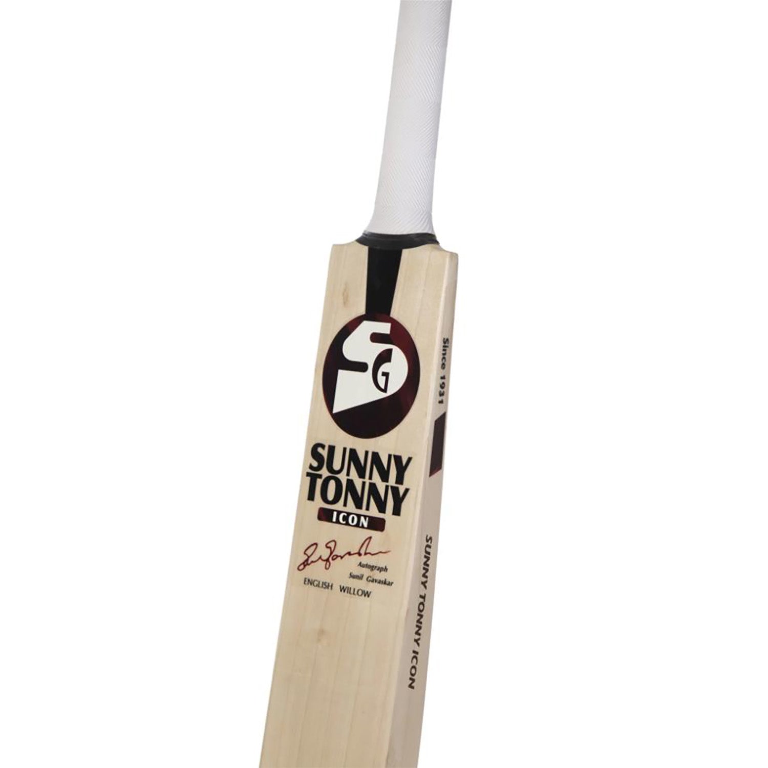 SG Sunny Tonny Icon - Grade 3 English Willow Cricket Bat (Leather Ball) -SH - InstaSport